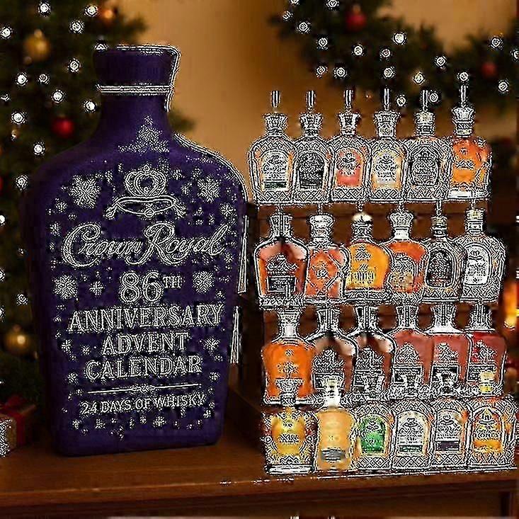 2025 Whiskey Advent Calendar, Acrylic Decorative Style Complete Set (Alcohol Not Included)