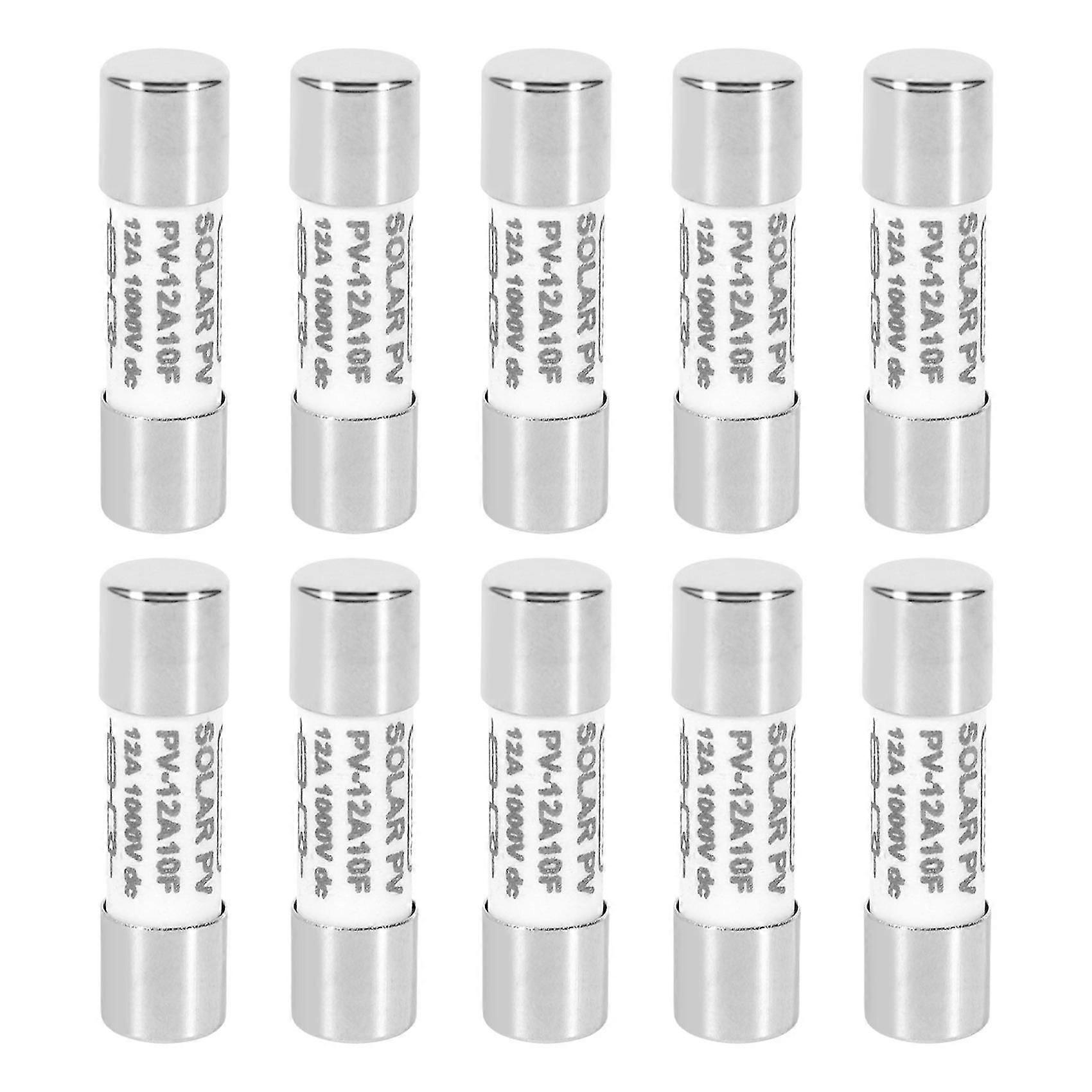 10 ks 1000 Vdc pojistka solární pv výbuch-důkaz pojistka stříbrná - 12a