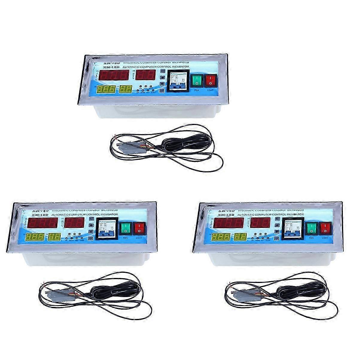 3X XM-18D Automatic Egg Incubator Controller Digital LED Temperature Controller Temperature Humidity