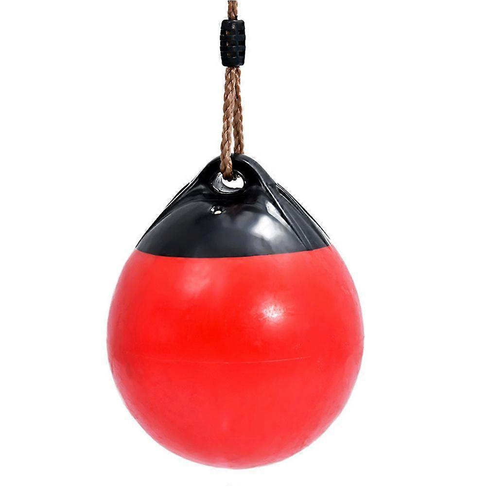 1Pc Inflatable Buoy Ball Swings Set with Rope Swing Seat for Tree Outdoor Background Ball (Random Color)