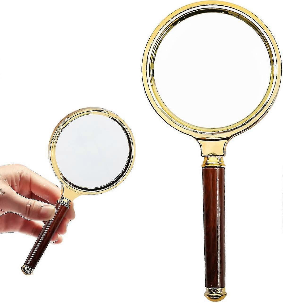 10x Reading Magnifier 80mm Magnifier And Shatterproof Mirror For Reading High Clarity And Light Weight For Seniors Reading Magnifier With Jeweler Craf