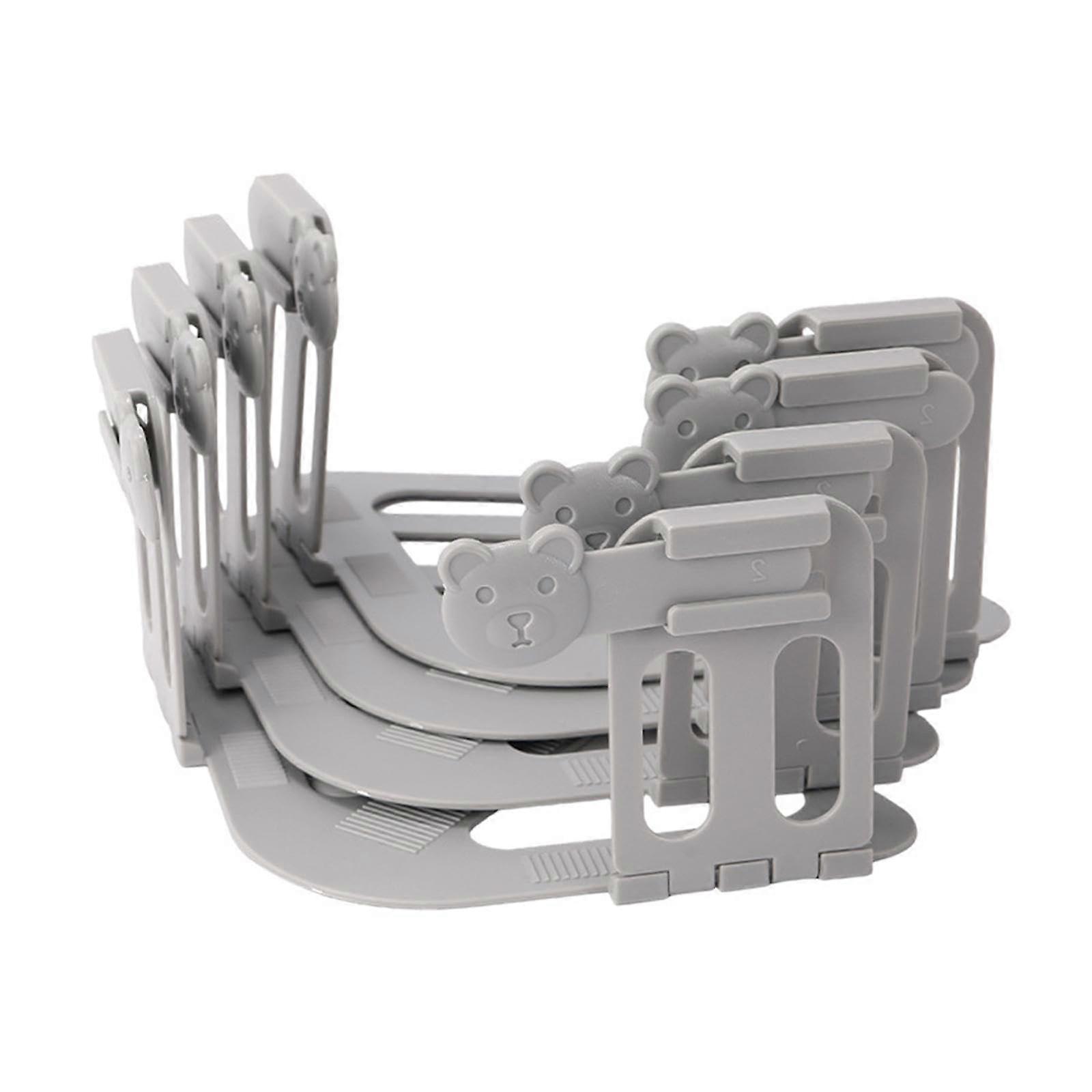 Bed Sheet Holders Pack Of 4, Fitted Sheet Tensioners, Corner Clip Fasteners, Grey, Improved Clip Design For Strong Hold