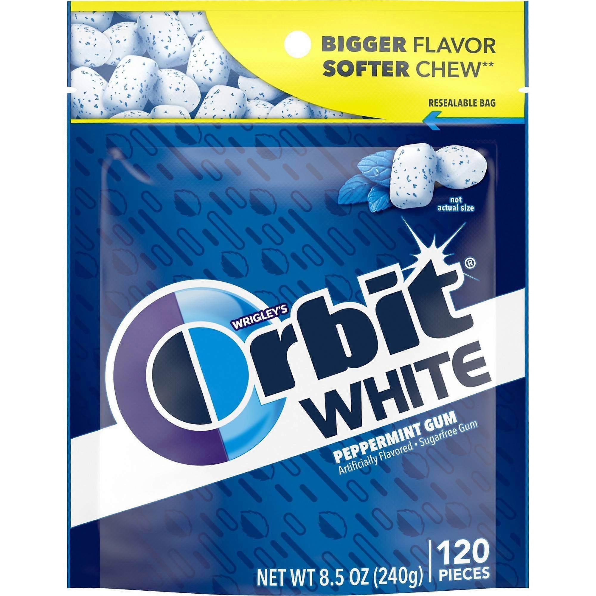 Orbit White Peppermint Gum Pack, 8.5 Oz