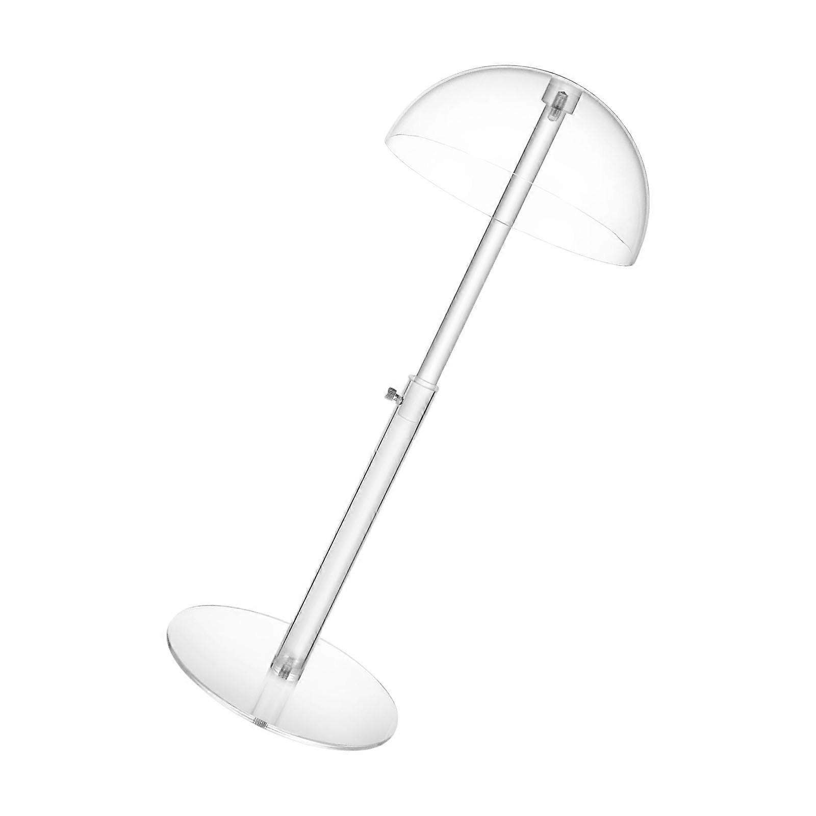 Protective Acrylic Hat Form Holder With Customizable Height Countertop Spherical Domed Hat Showcase Platform Multicolor