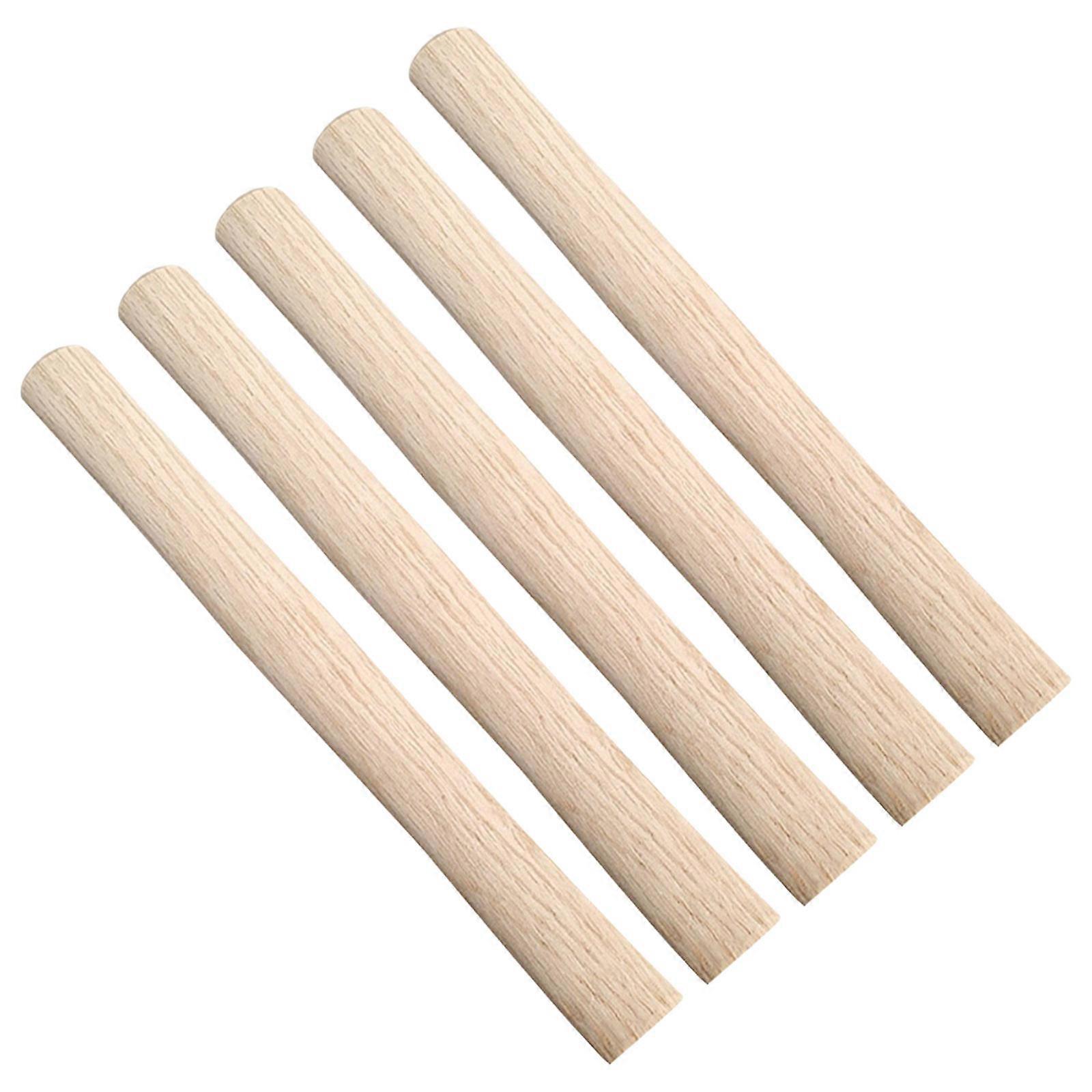Ergonomic Hammer Handle Replacement Wood Handle Grip 5Pcs Solid Wooden Tool Handles
