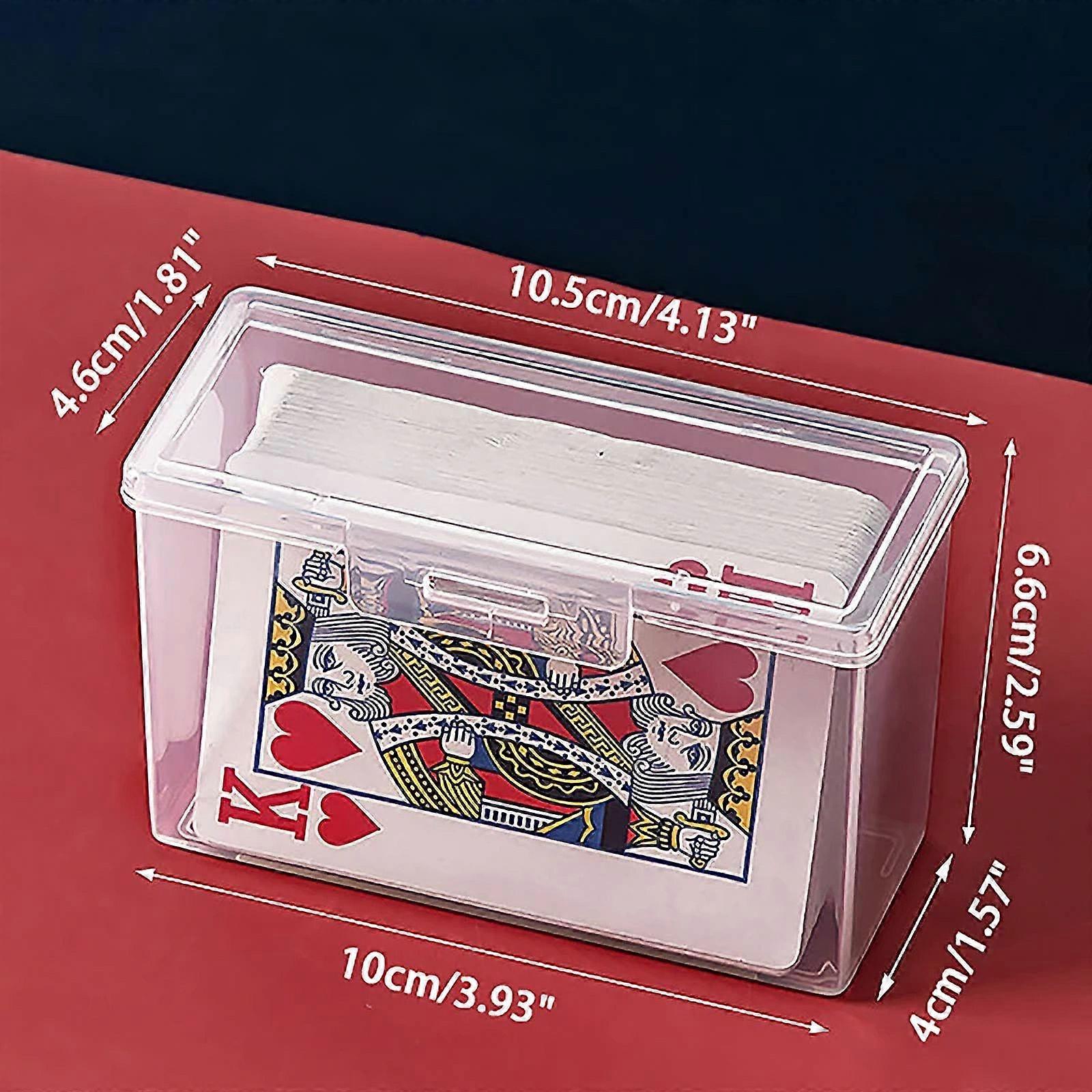 New Transparent Plastic Boxes Playing Cards Container PP Storage Case Packing Poker Game Card Box for Board Games Playing Cards