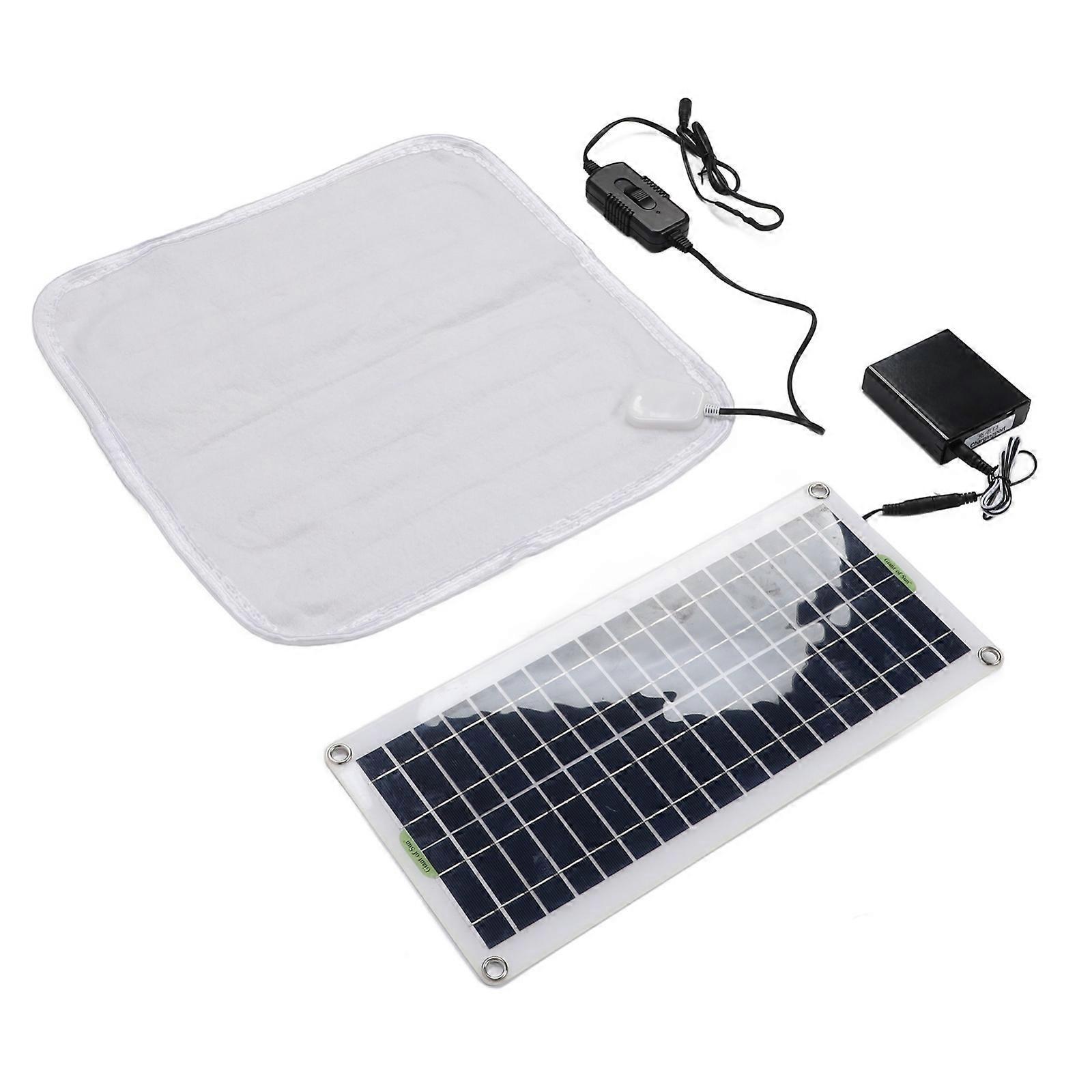Transportable Solar Heating Pad Organisms Cold Weather Security Rechargeable Battery Case Multiple Functional Comfortable Blanket Multicolor