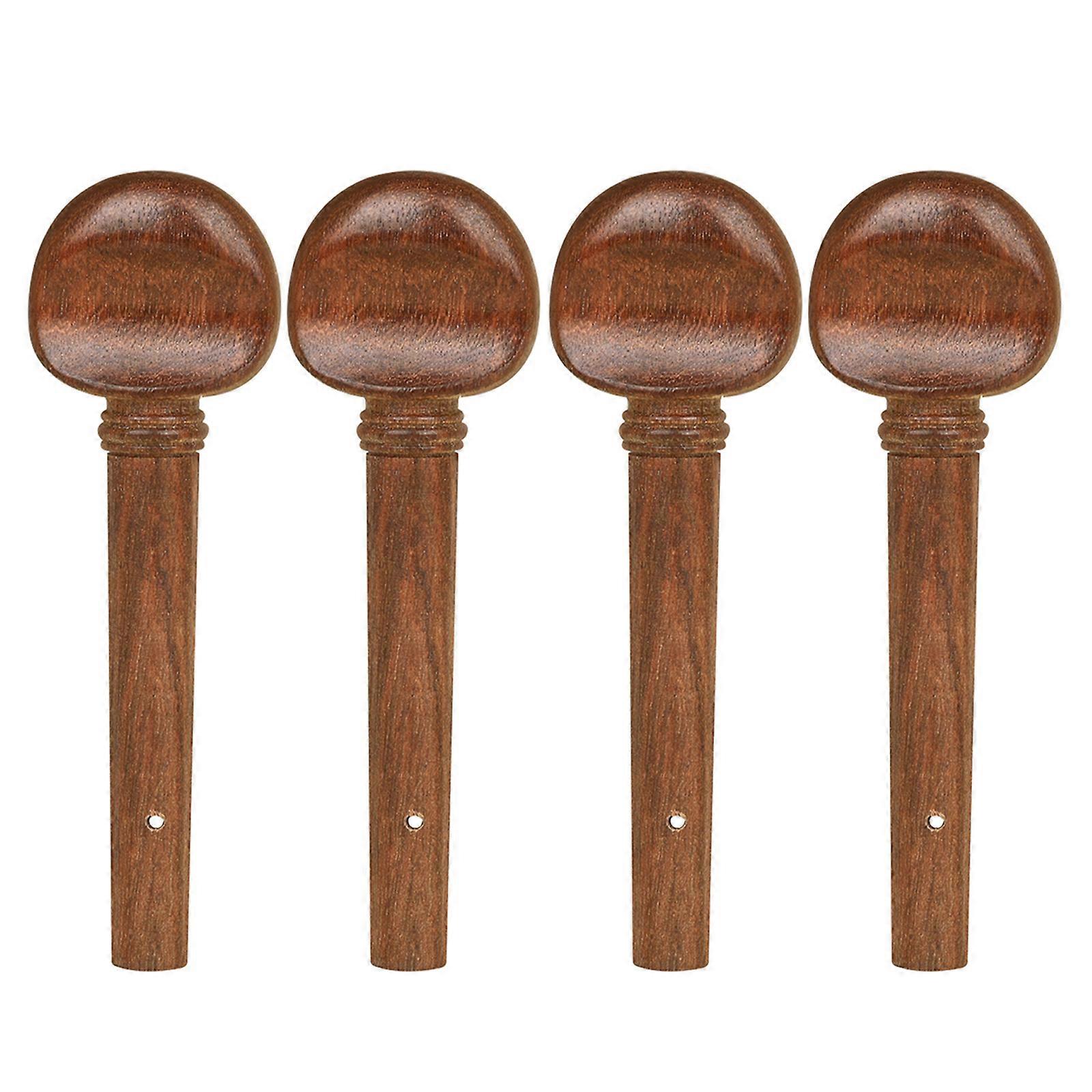 Precisions Carved Rosewood Violin Pegs 4/4 Size Designed for Reliability Tuning Stability and Instrument Appeal Multicolor