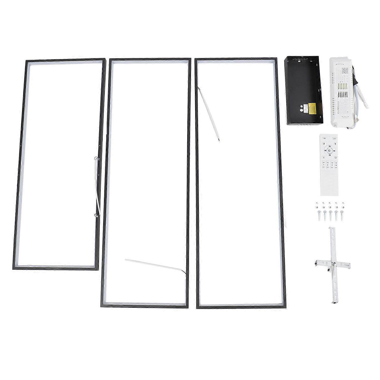 Modern LED Ceiling Light Fixture Stepless Dimming 3 Color Temperature Flush Mount Ceiling Lamp with 