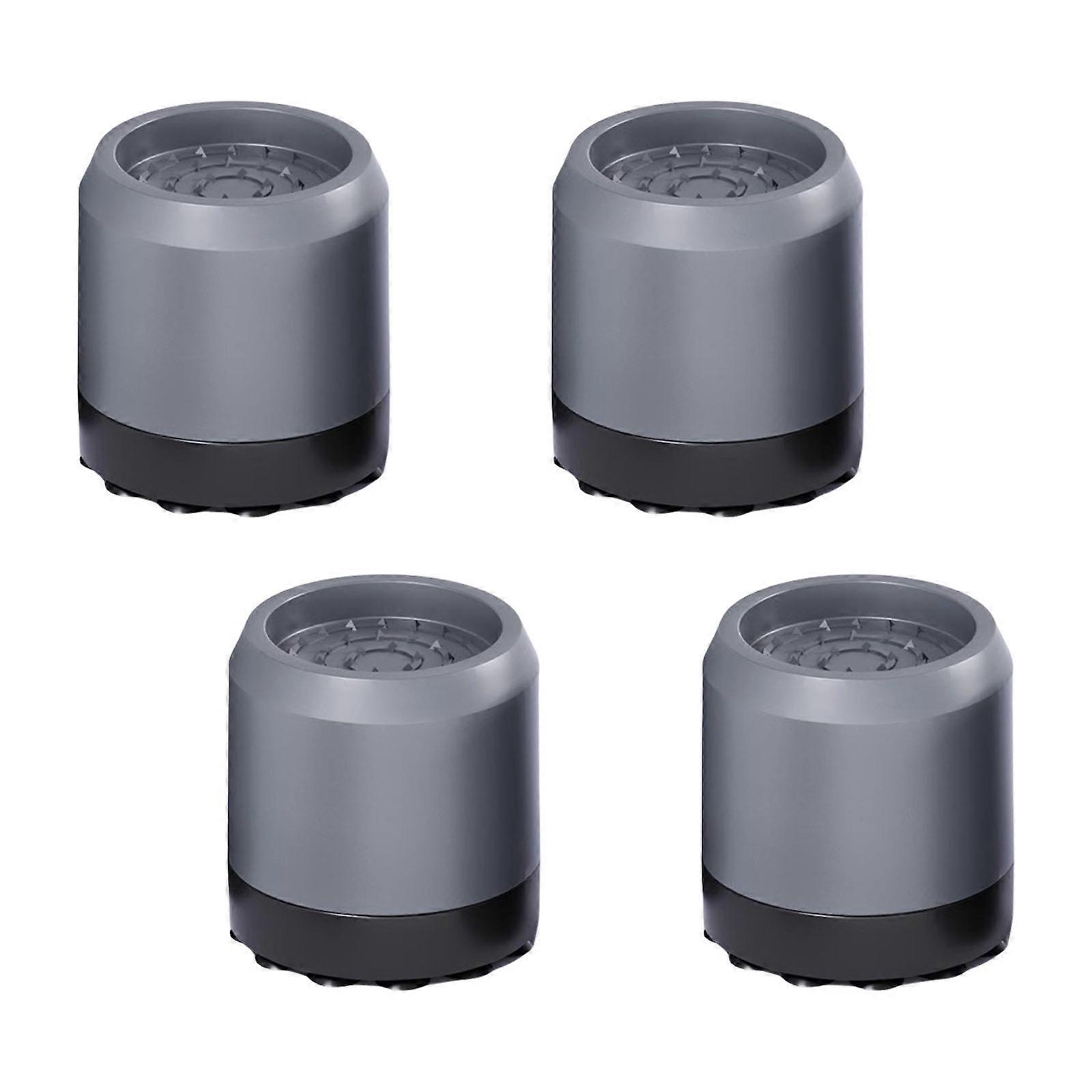 Set Of 4 Washing Machine and Dryer Stabilizing Pads Reduce Noise and Vibration Protects Floors Easy to Install Universal Fit  Gray black