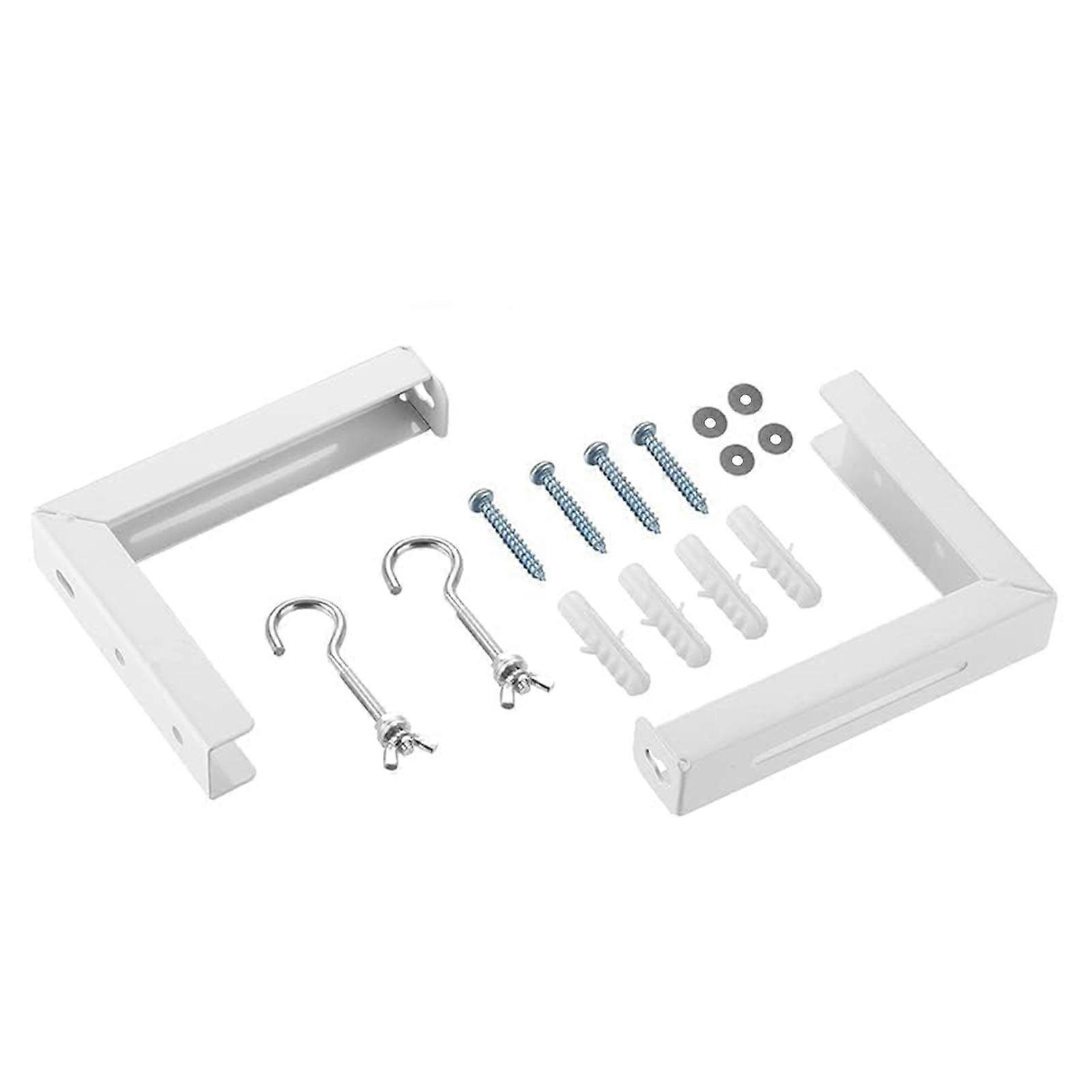 Projector Screen Bracket L Bracket Wall Hanging Mount Adjustable Extension Wall Hanging Mount with Hook 20kg Capacity Multicolor