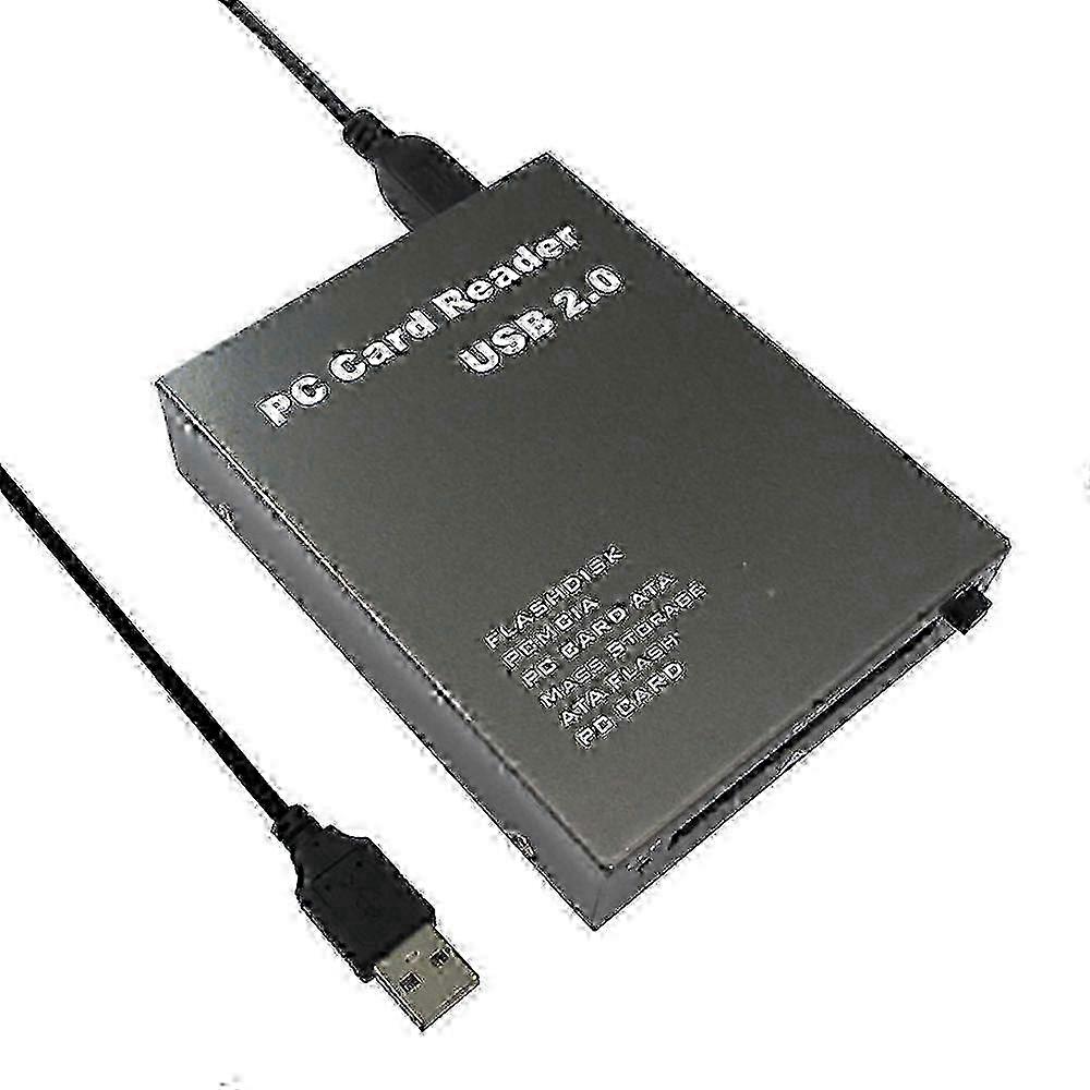 USB 2.0 to PC ATA Flash Card Reader Adapter - PCMCIA Disk Memory Converter for Windows jy