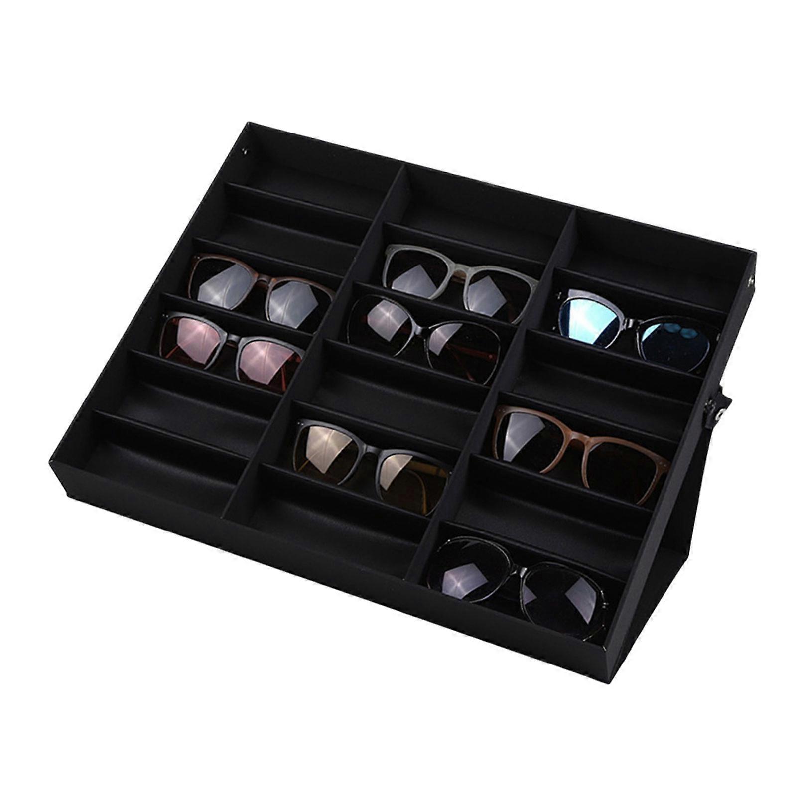 Sunglasses Collection Box Sunglass Display Case Eyewear Display Case Eyewear Organizers Glasses Storage Box for Sunglass Multicolor