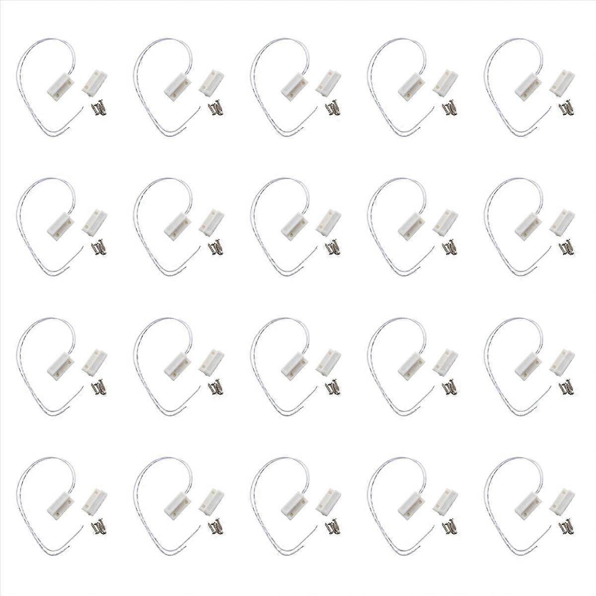 White Door Window Contacts Magnetic Switch Sensor