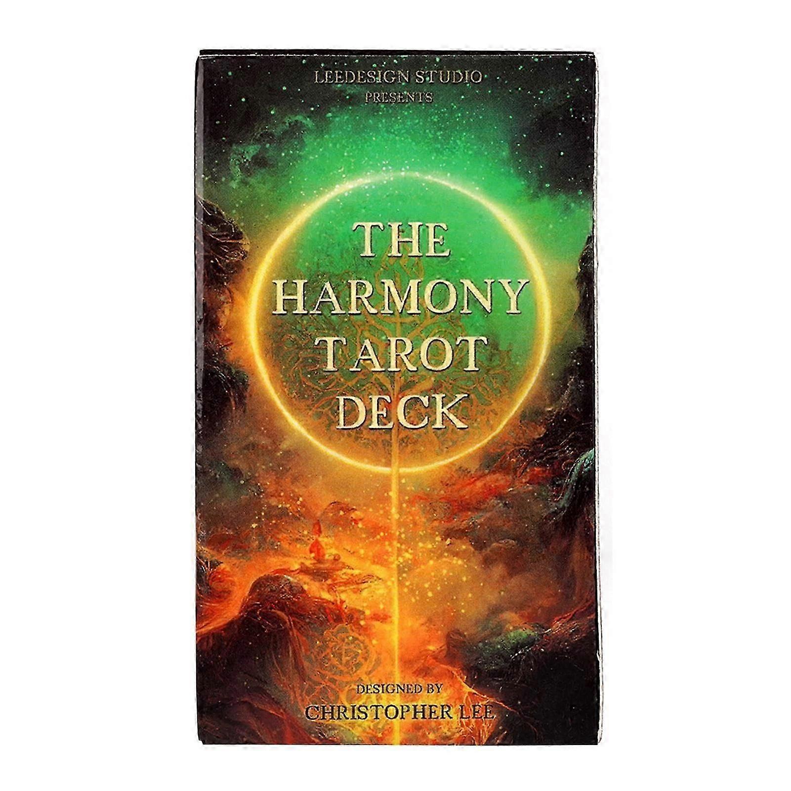 Oracle Card Game - Harmony Tarot Cards, 78 Card Set, Portable Oracle for Gatherings, Ideal for Magicians and Tarot Readers