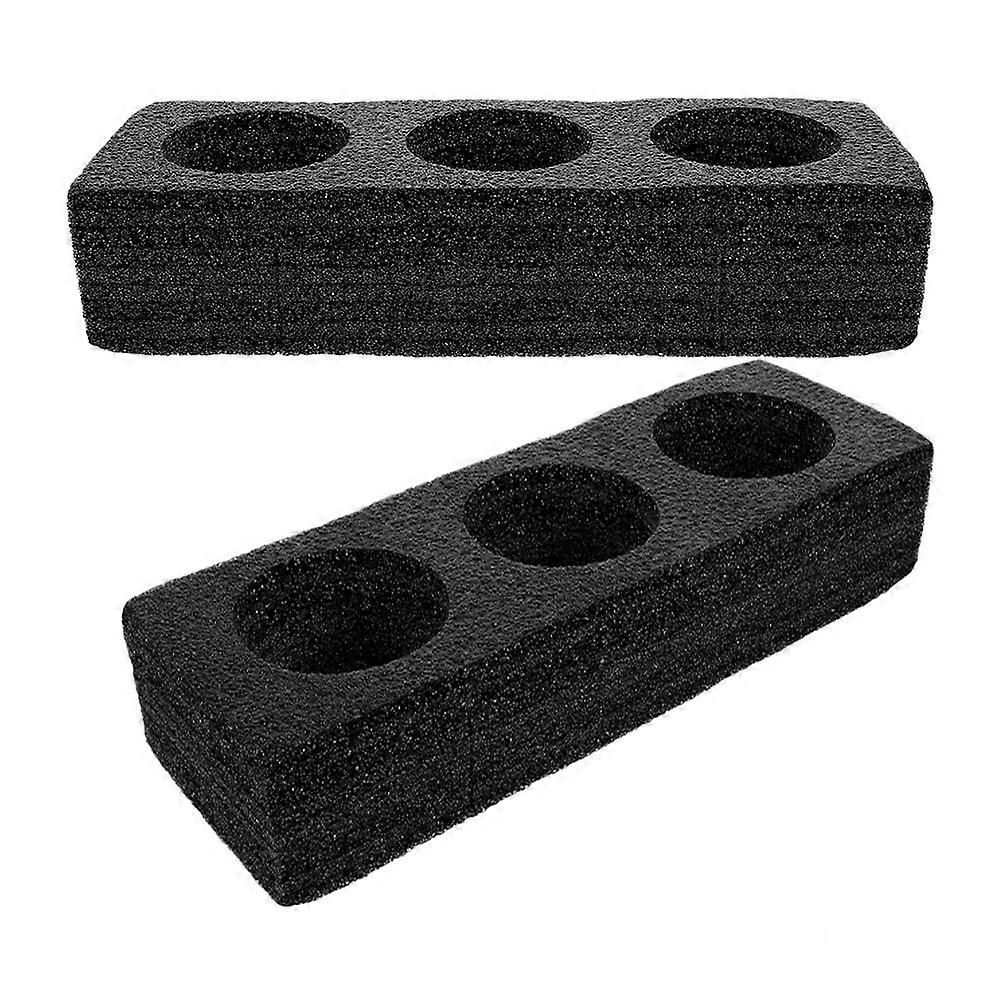 Takeout Cup Tray 3-Hole Holder for Beverage 6Pcs