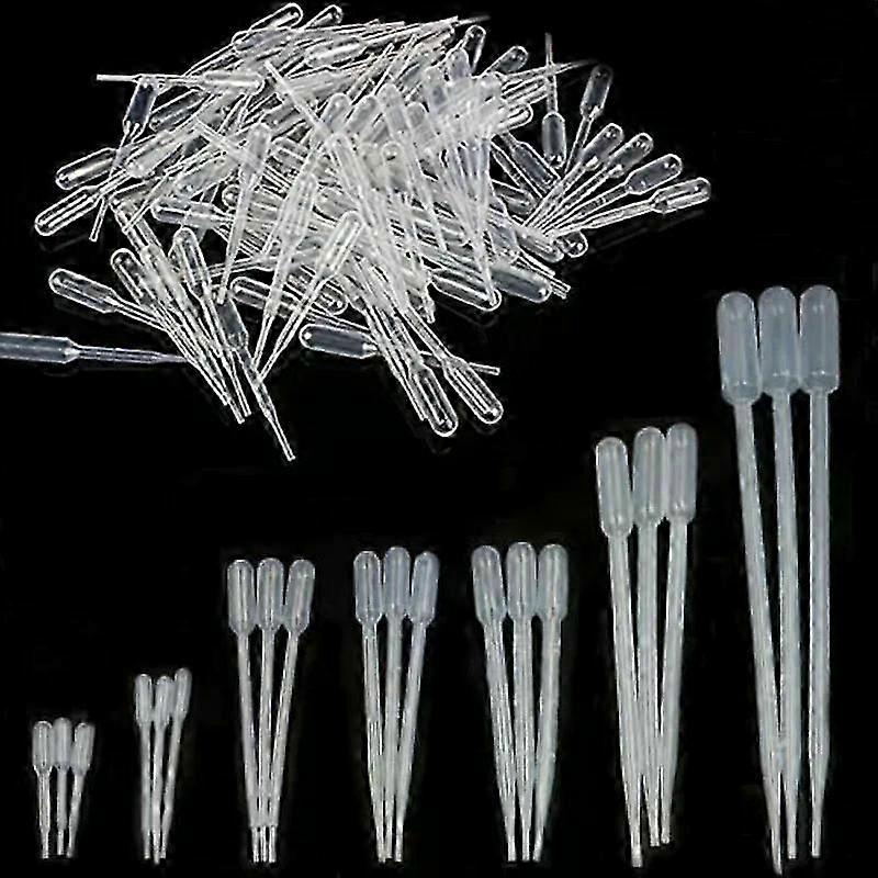 02/05/1/2/3/5/10ML Laboratory Tools Pipettes Plastic Disposable Graduated Pasteur Pipette Dropper Polyethylene Makeup Tools