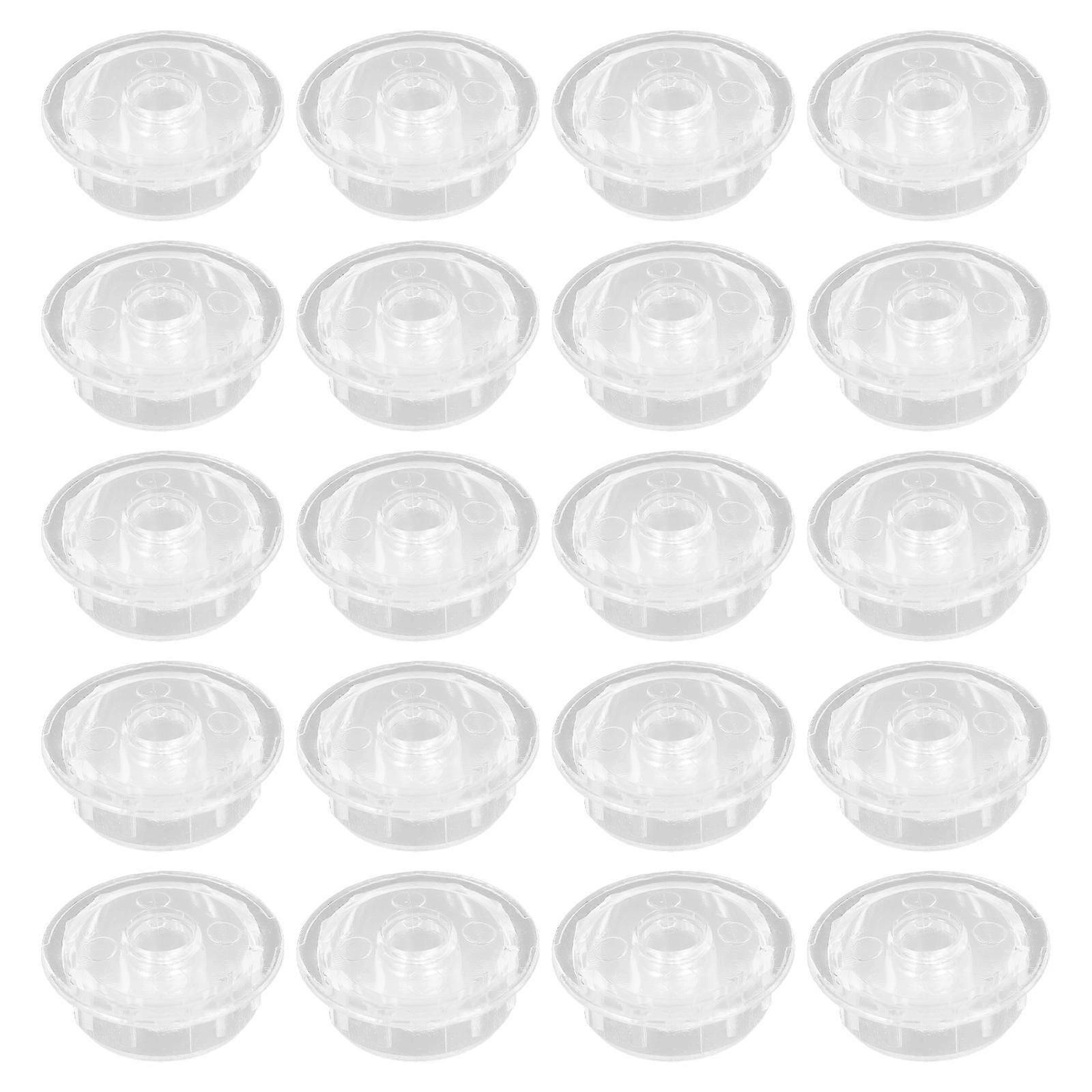 Transparent Bottom Rail Button Blind Accessories for Home Use 20Pcs Set