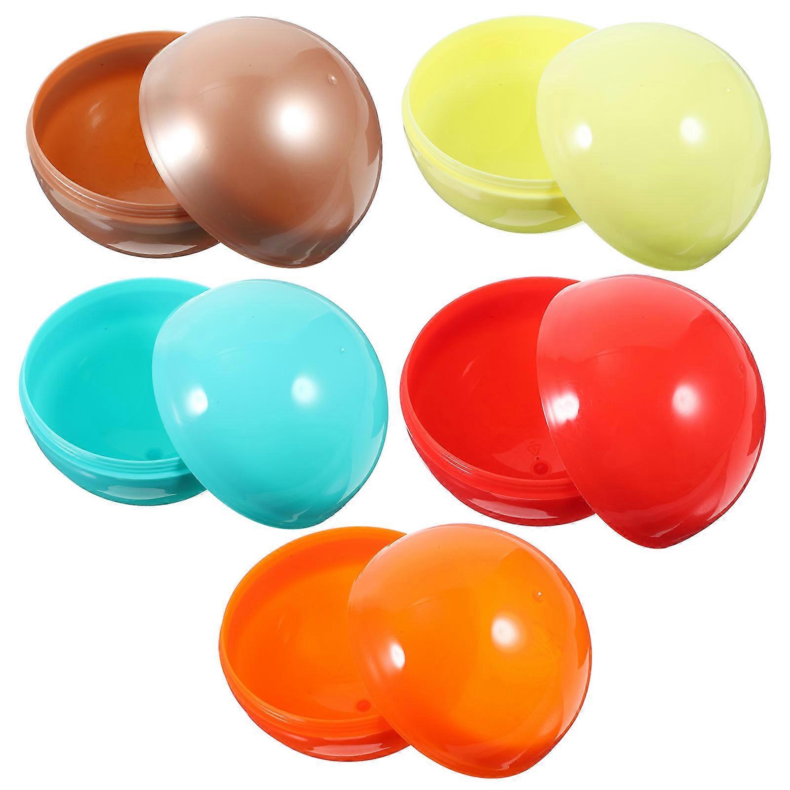 Assorted Color Plastic Vending Machine Balls for Candy Storage 5Pcs Set