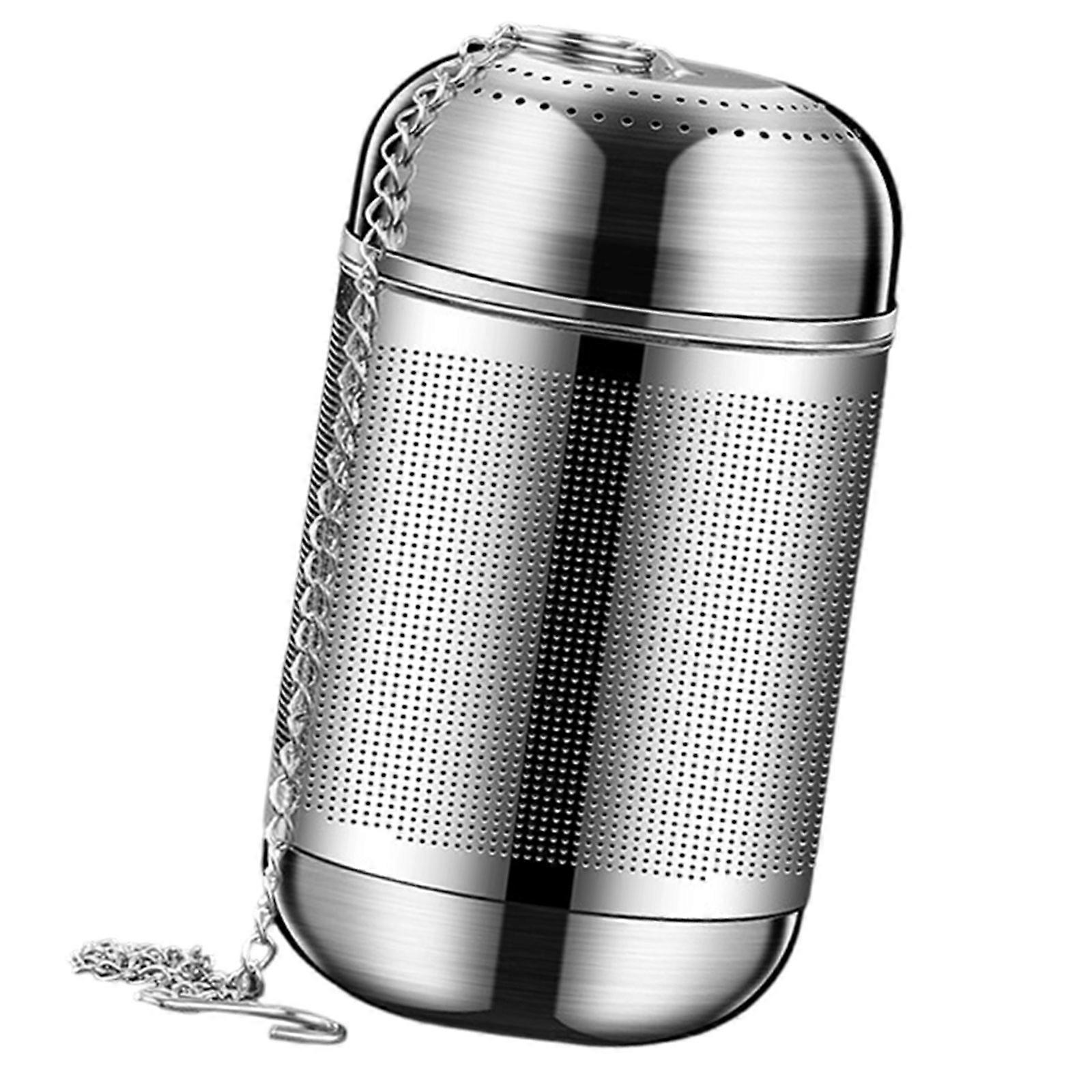 Stainless Steel Teas Strainer with Extra Fine Mesh Design Extended Chain Hook Teas Infuser Steeper Tool for Easy Cleaning  2