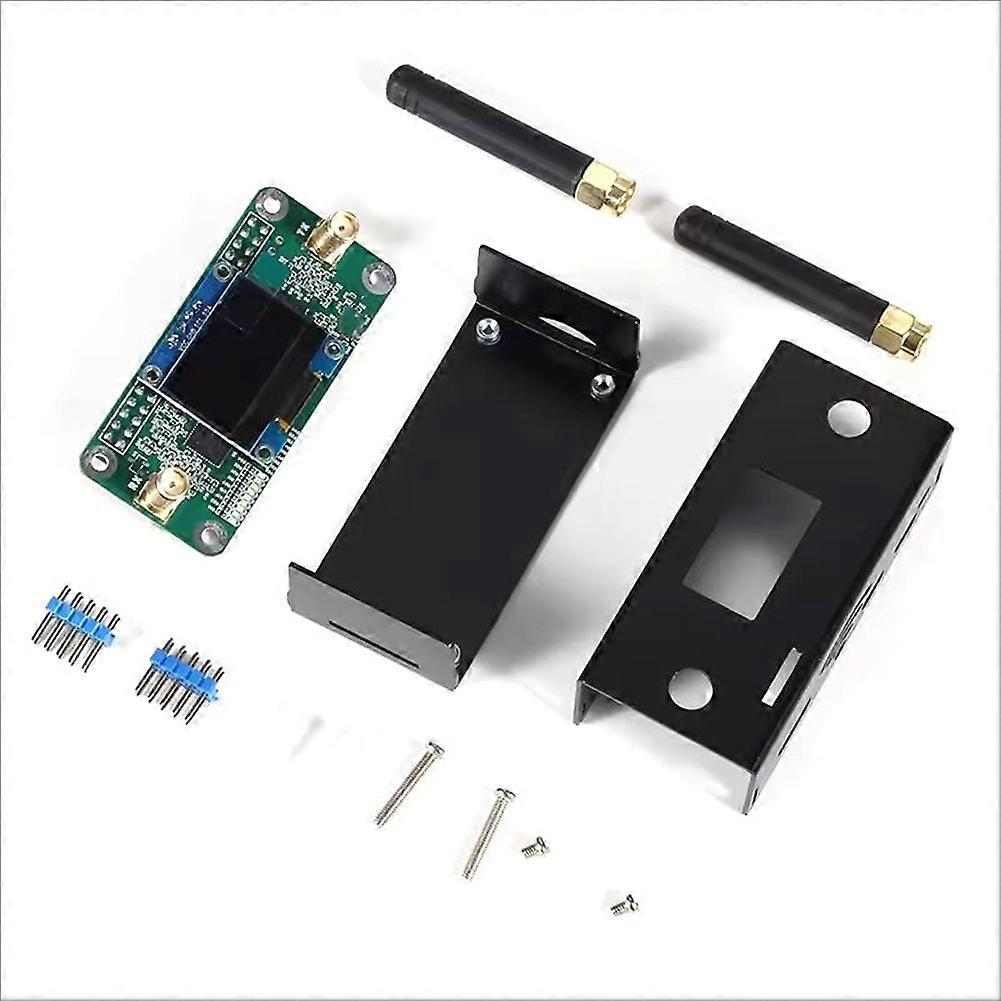 Duplex MMDVM-Hs-Dual-Hat Hotspot UHF VHF Buil-in Antenna Support P25 DMR YSF for Raspberry Pi + OLED + Case
