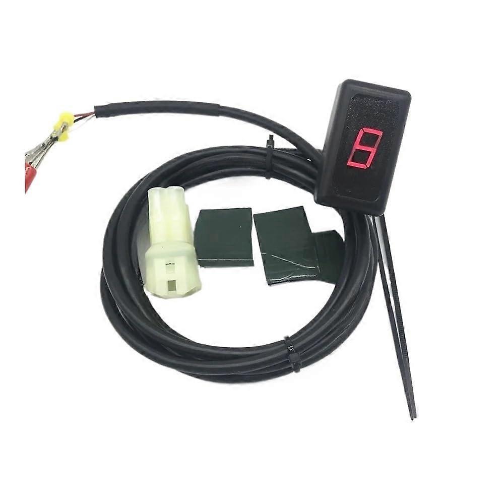 Motorcycle Gear Indicator 6 Speed Digital Display Meter Universal 16 Level Quick Detection