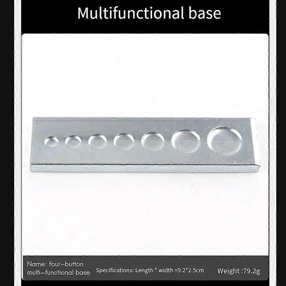 11-Piece Set 633/655/831/201 Rivet Base Snap Button Base Punching Leather Snap Button Set