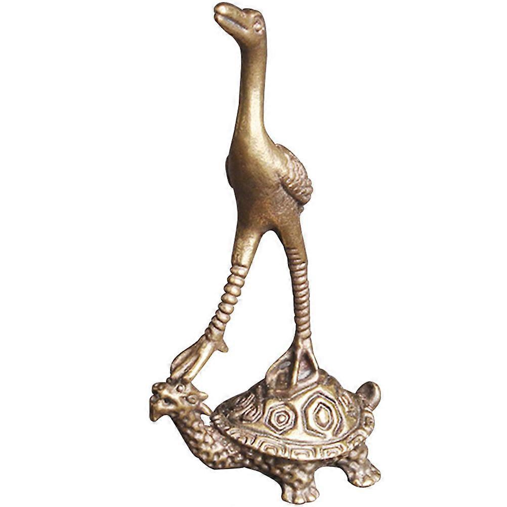 Tortoise Modeling Ornament Brass Turtle Craft for Decor 5Pcs Desktop