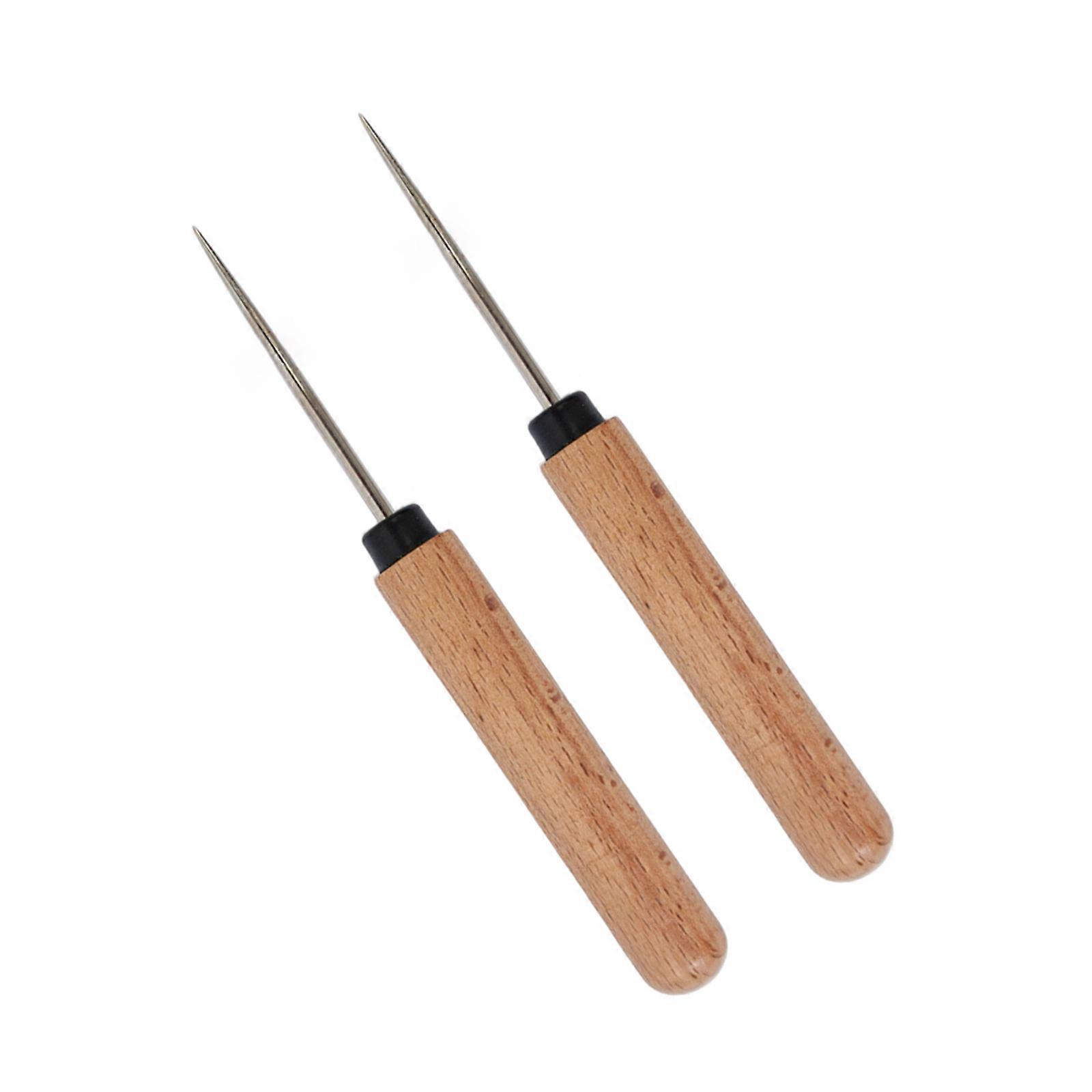 Pack of 2 Efficient Punch Awls Ensuring Effortlessly in Various Thickness Materials Multicolor