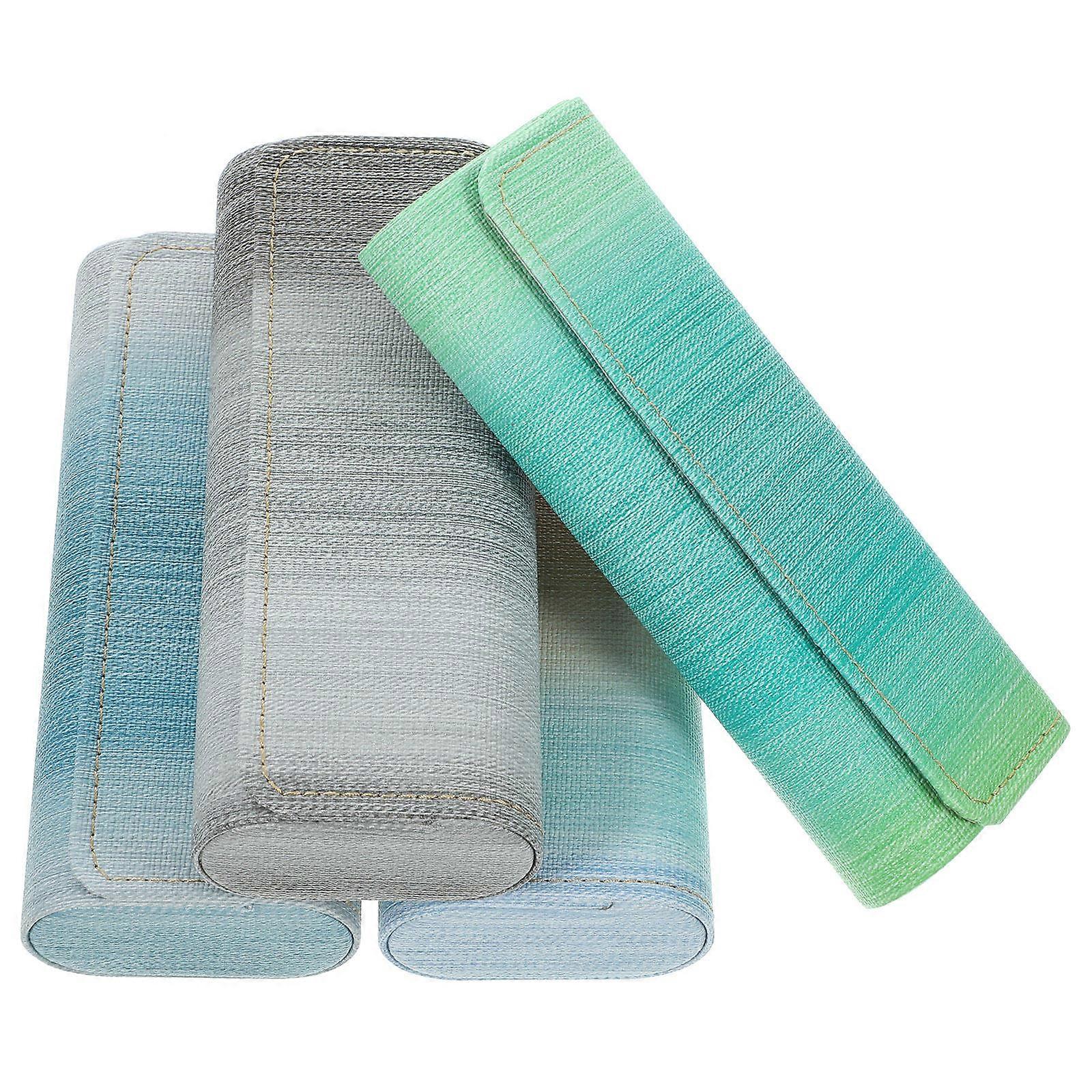 Eyeglass Case Portable with PU Material for Storage 12Pcs Glasses Case Assorted Color