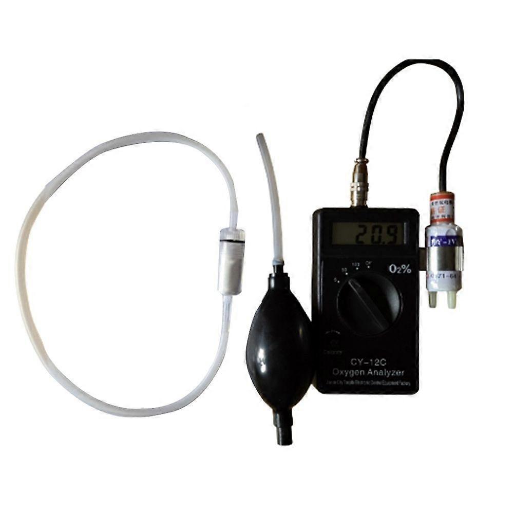 CY-12C Portable Oxygen Analyzer Oxygen Concentration Tester Handheld Oxygen Tester Analysis Instruments