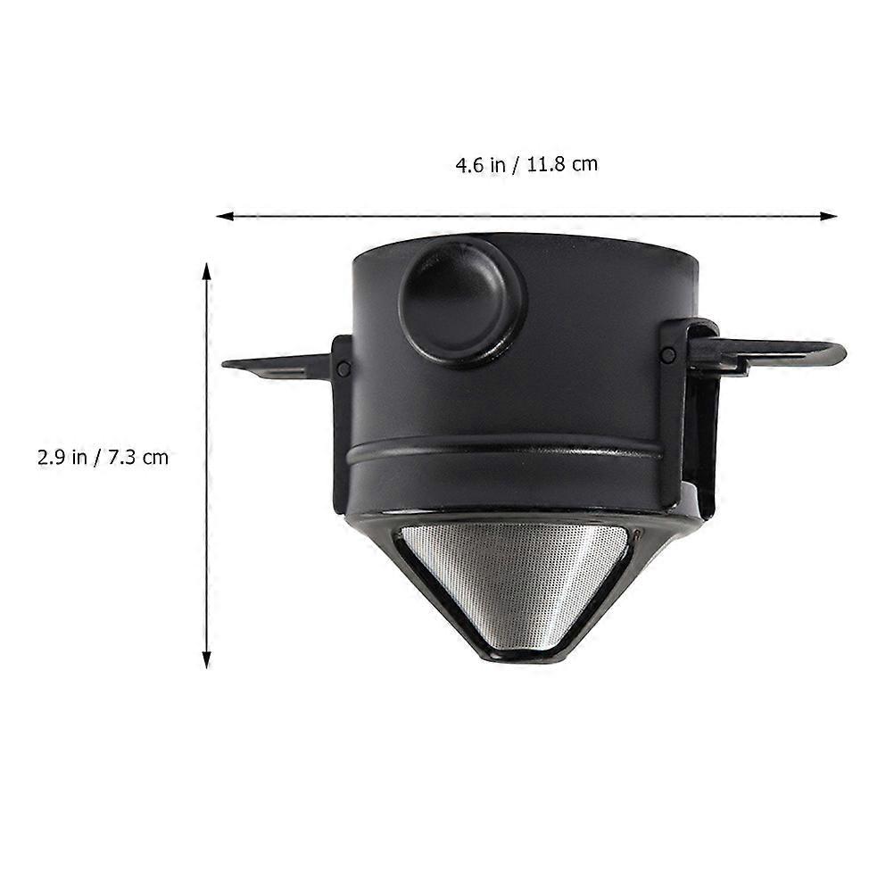 Stainless Steel Coffee Filter Slow Drip Dripper For Home Use Double Layer Filtering 1Pack