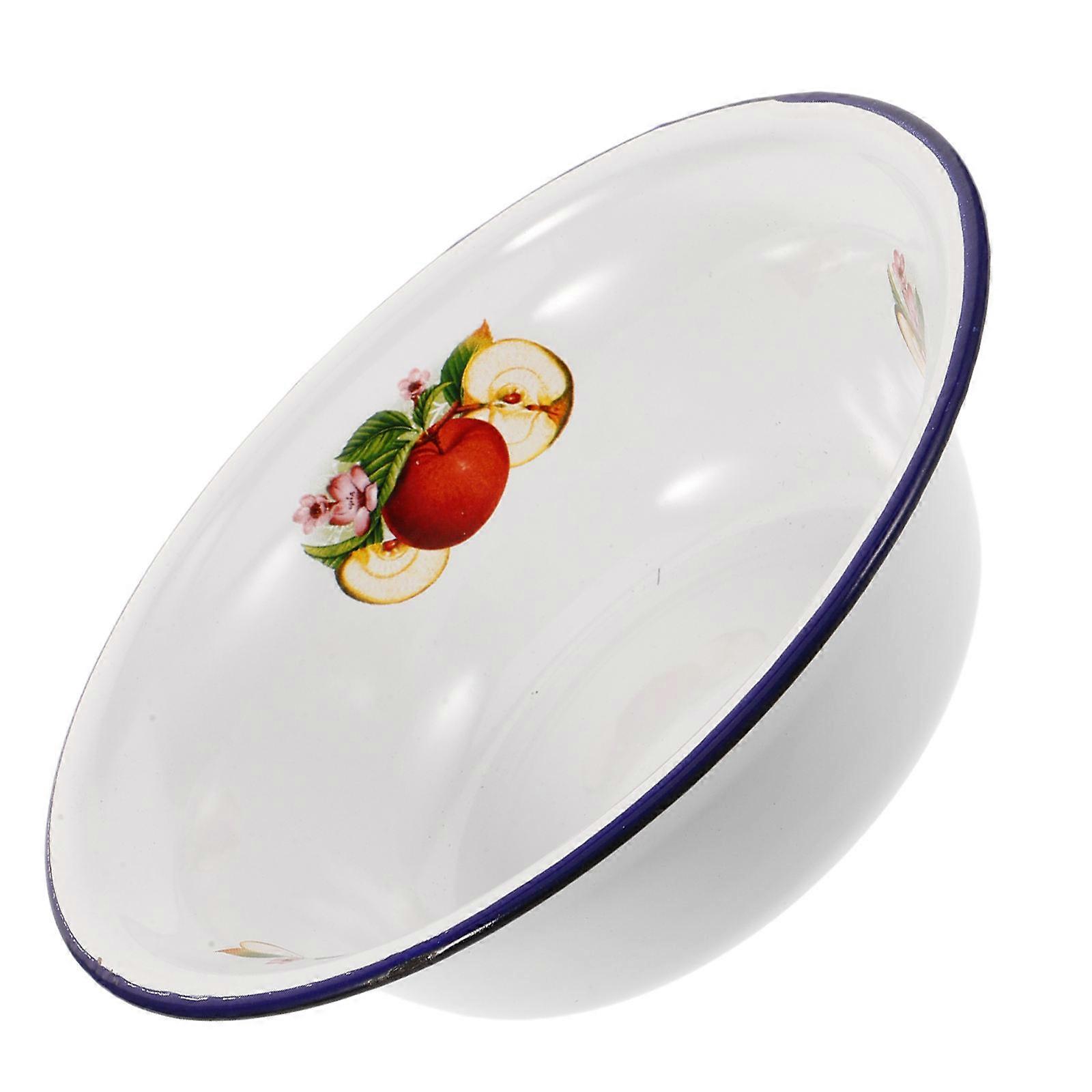 Retro Enamel Basin Enamel Ramen Bowl for Kitchen Use