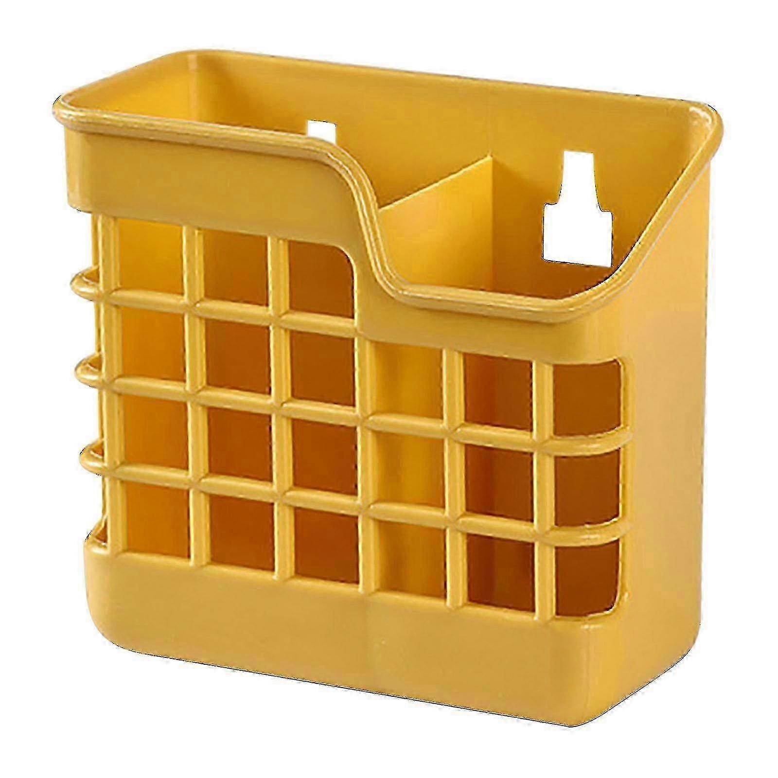 Knife Holder Chopstick Cage Combination Set Multifunctional Tableware Storage Box Yellow