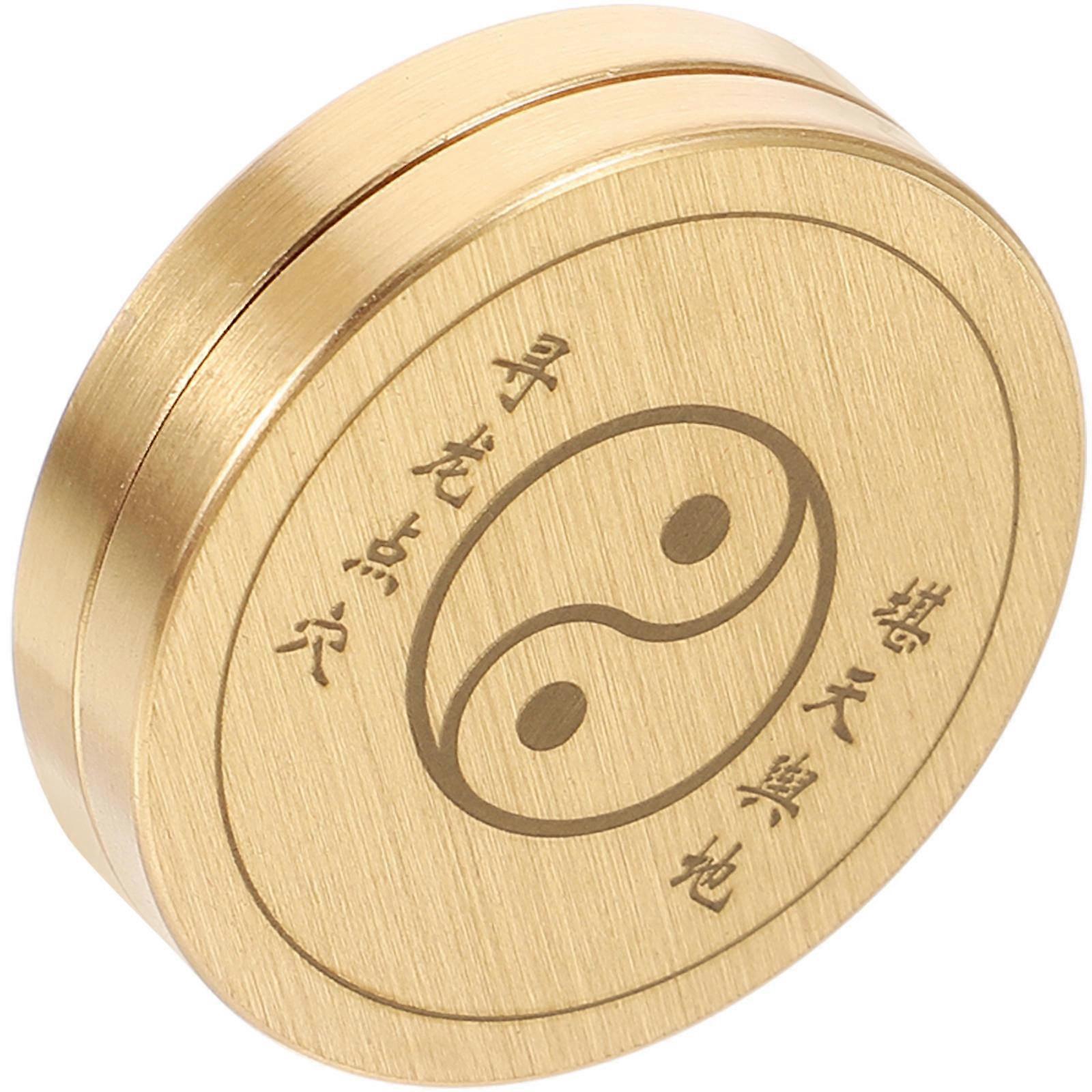 Traditional Compass Copper Chinese Ancient Compass for Outdoor Use 2Pcs