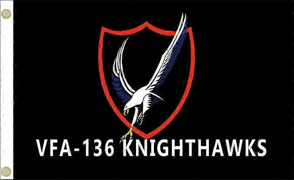 Usn Vfa-136 Knighthawks Single-sided Flag Banner