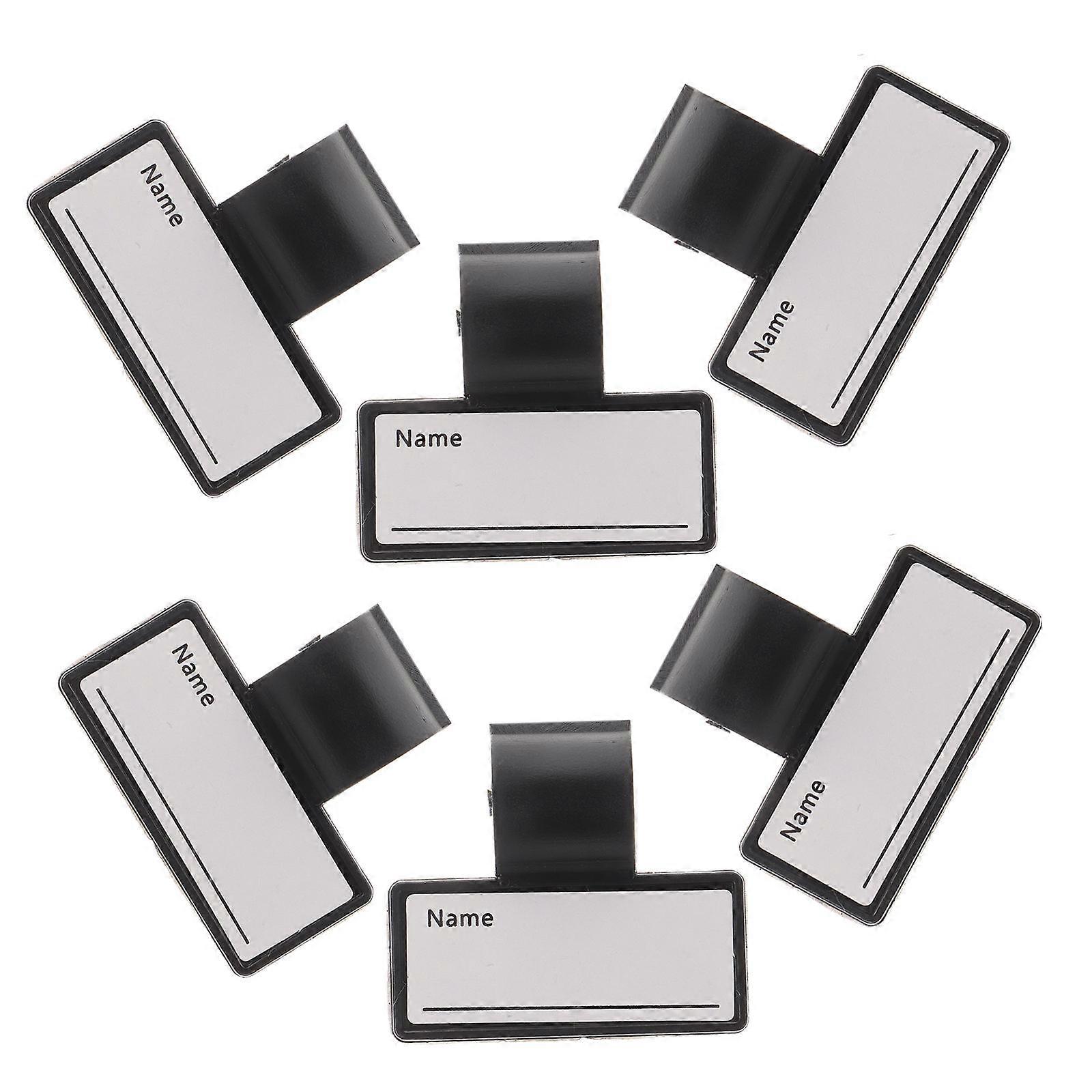 Portable Stethoscope Name Clips Hand-Held Identification Tags 6Pcs