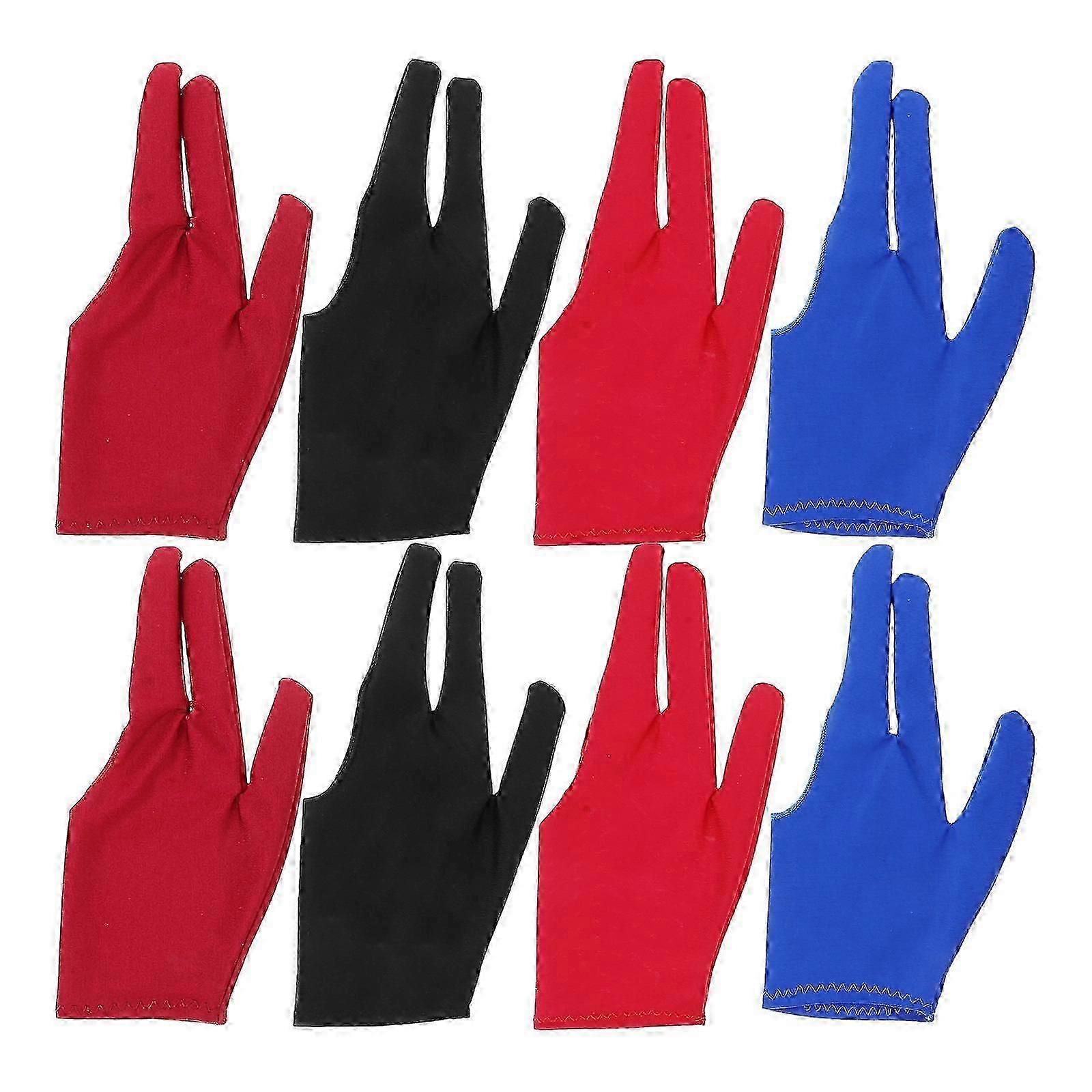 Three-Finger Yoyo Gloves for Tricks, Comfortable Grip, Black, 8 Pieces