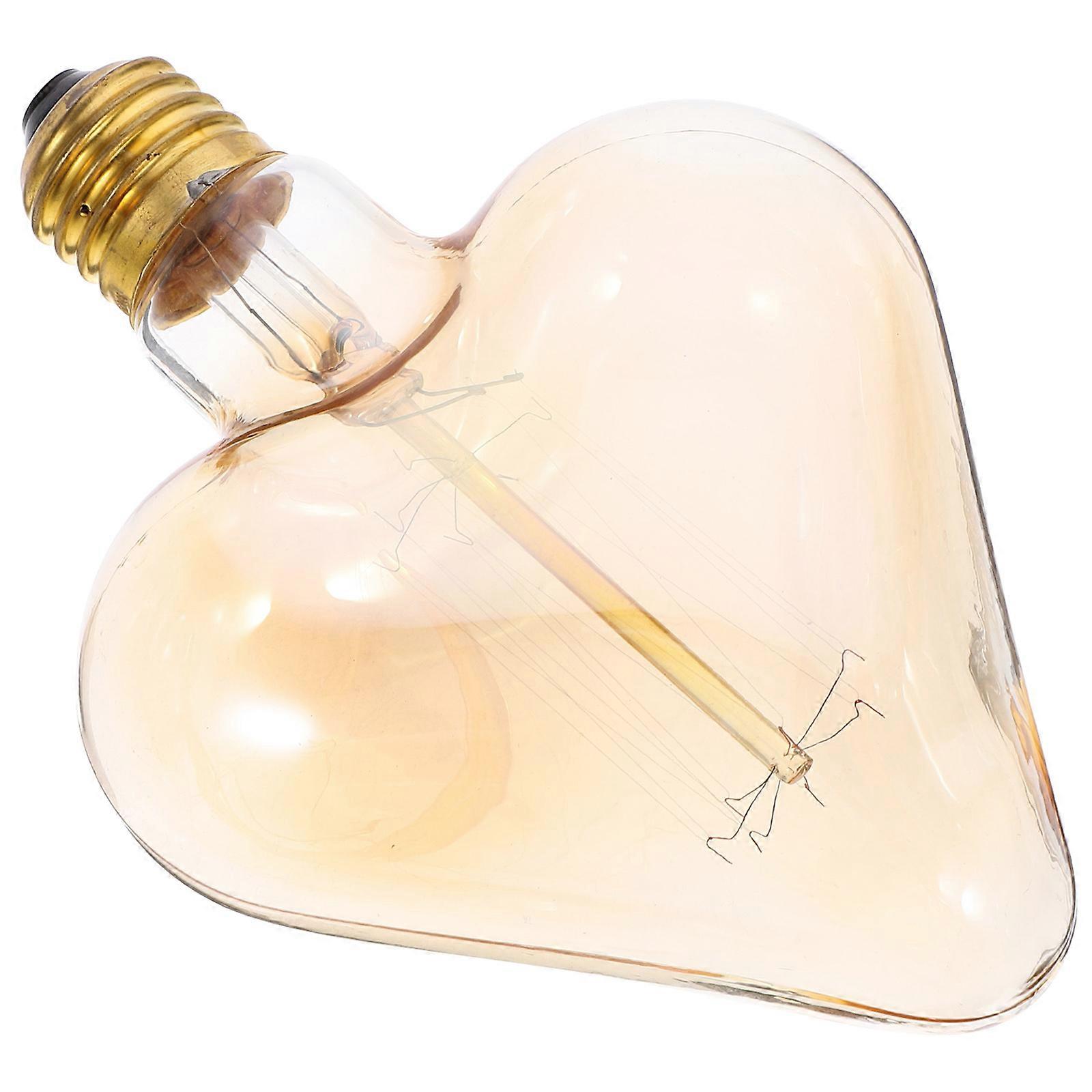 Wedding Light Bulb Heart Shape Tungsten for Party Decoration