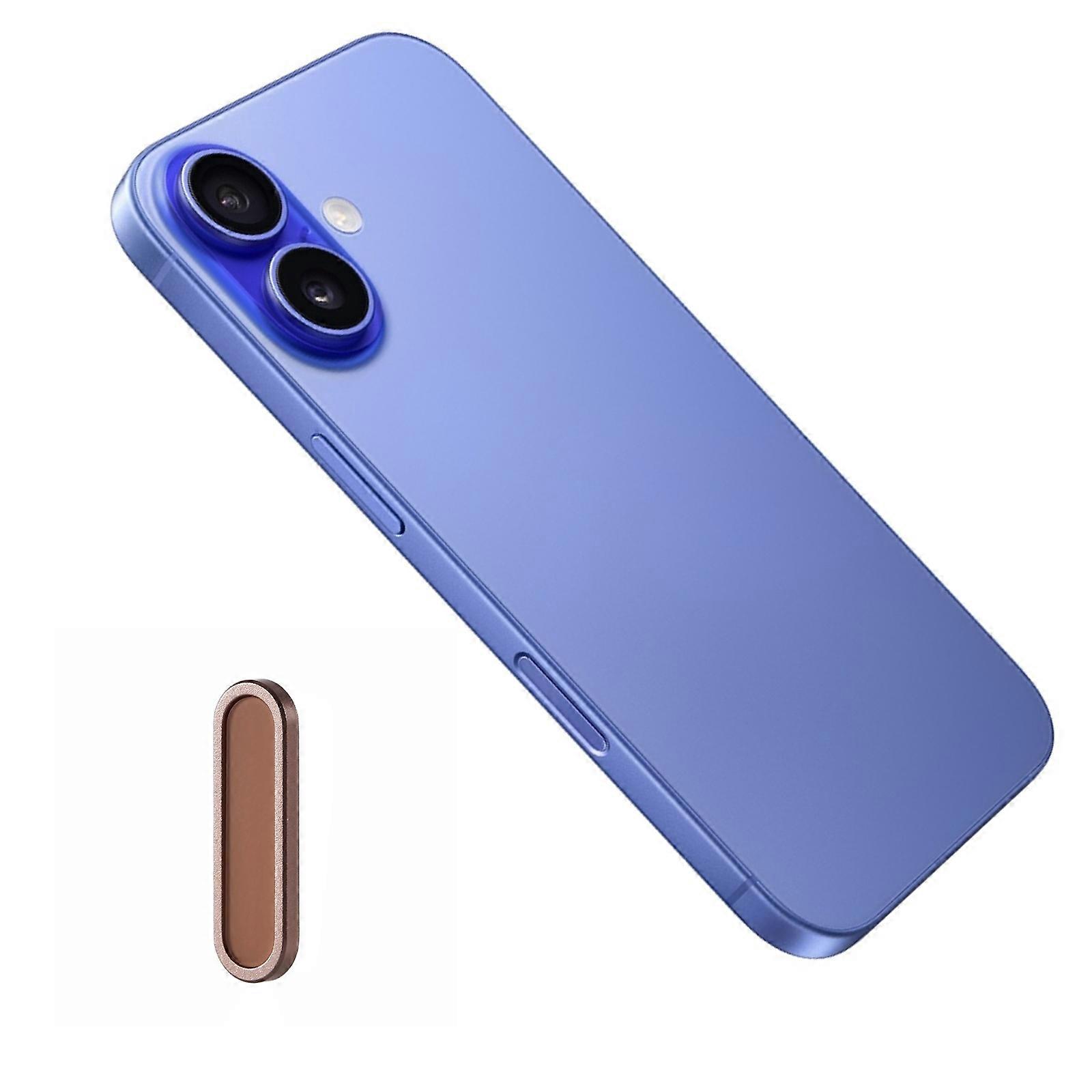 Metal Camera Button Cover For iPhone 16/16 Plus/16 Pro/16 Pro Max Adjustable Spacing Camera Button P