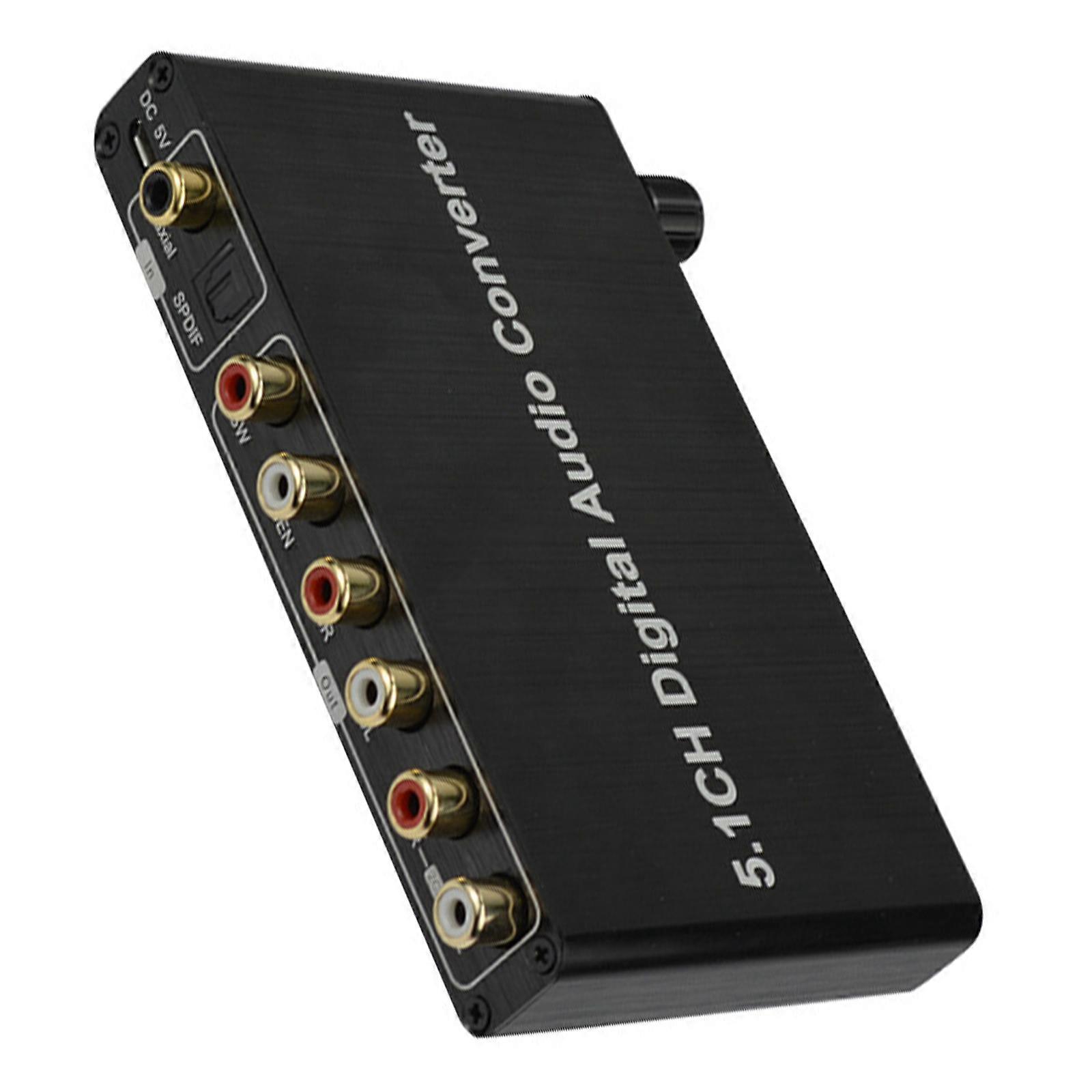 5.1 Channel Surround Sound Sound Decoding for SPDIF Digital Input Decoding Analog Output for Game Console Laptop Multicolor