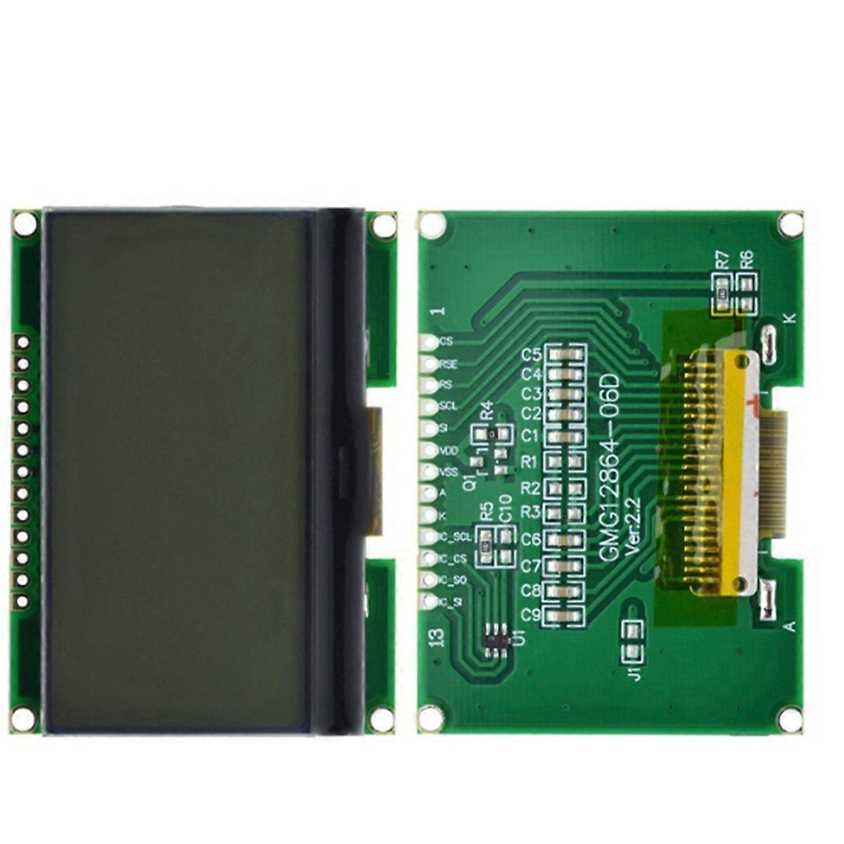LCD12864-06D 128x64 DOTS COG LCD Module ST7565 Driver with Chinese Font SPI Interface Grey