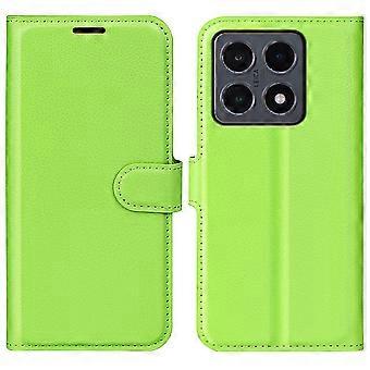 Til Xiaomi 15T-deksel Litchi Tekstur Støtsikker Lommebok Telefondeksel i skinn