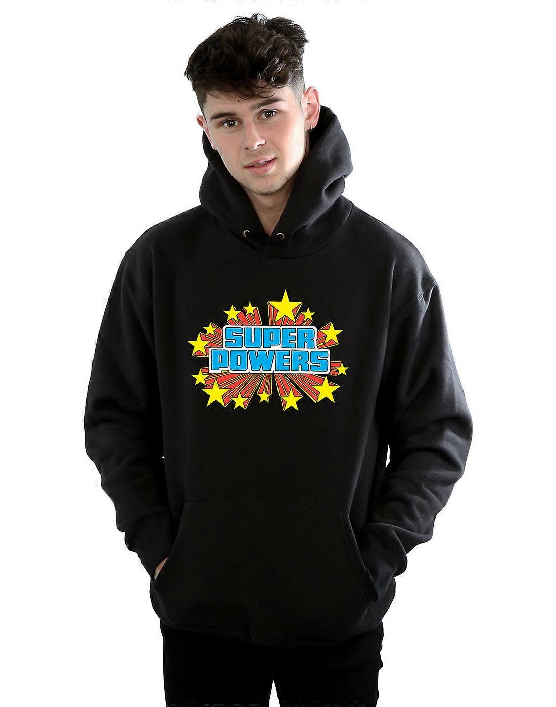 DC Comics Men's Super Powers Logo Hoodie