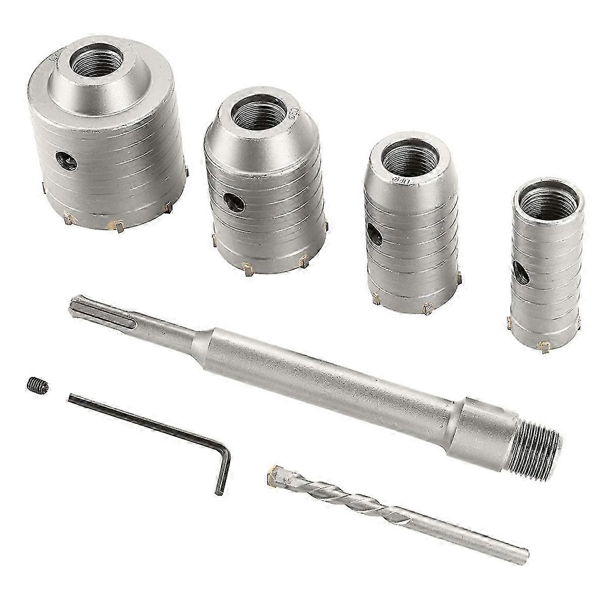 Concrete Hole Saw Kit,30 40 50 65mm Hole Drill Bits
