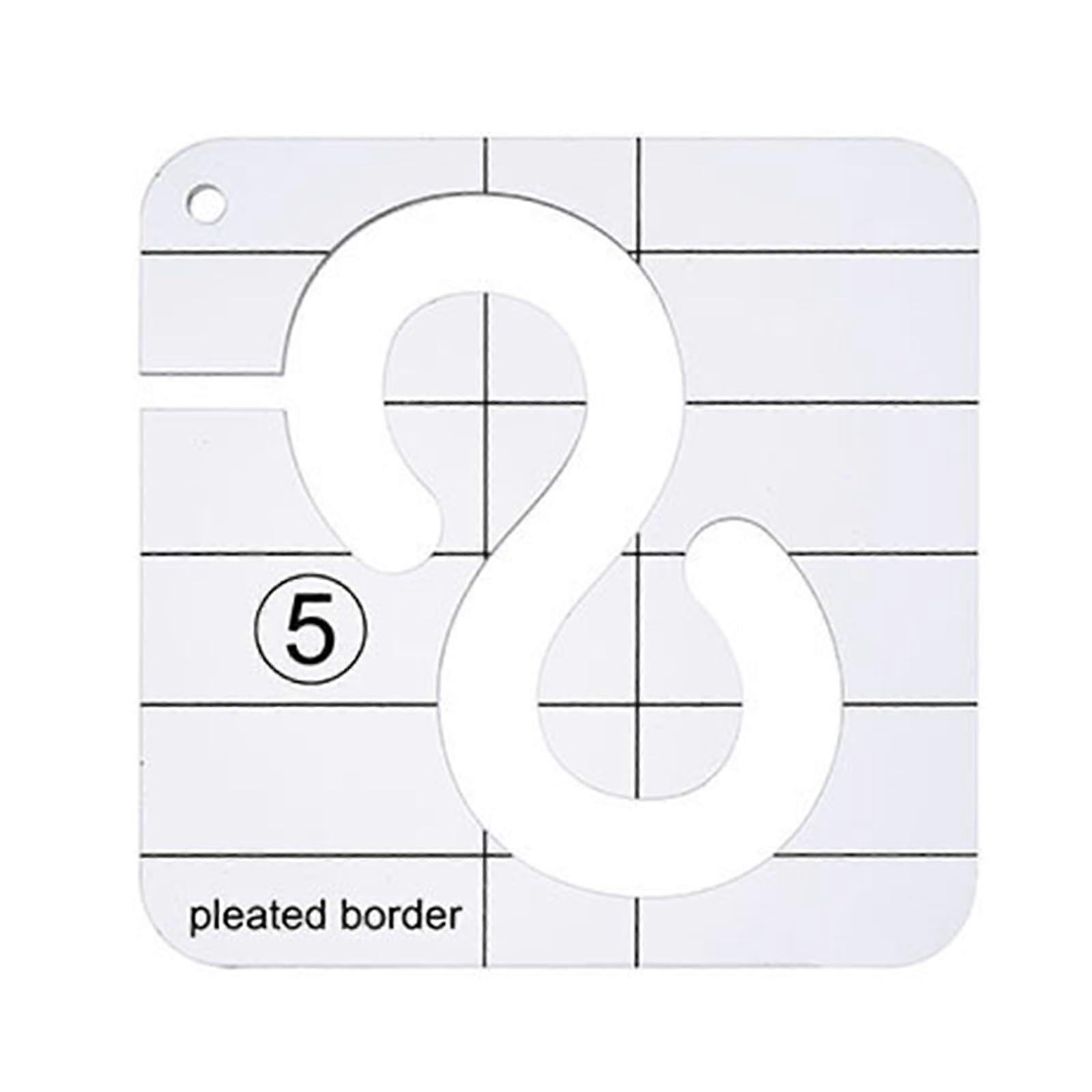 Quilting Ruler Acrylic Sewing Template for Patchwork and Creative Quilting Designs, 8 Styles