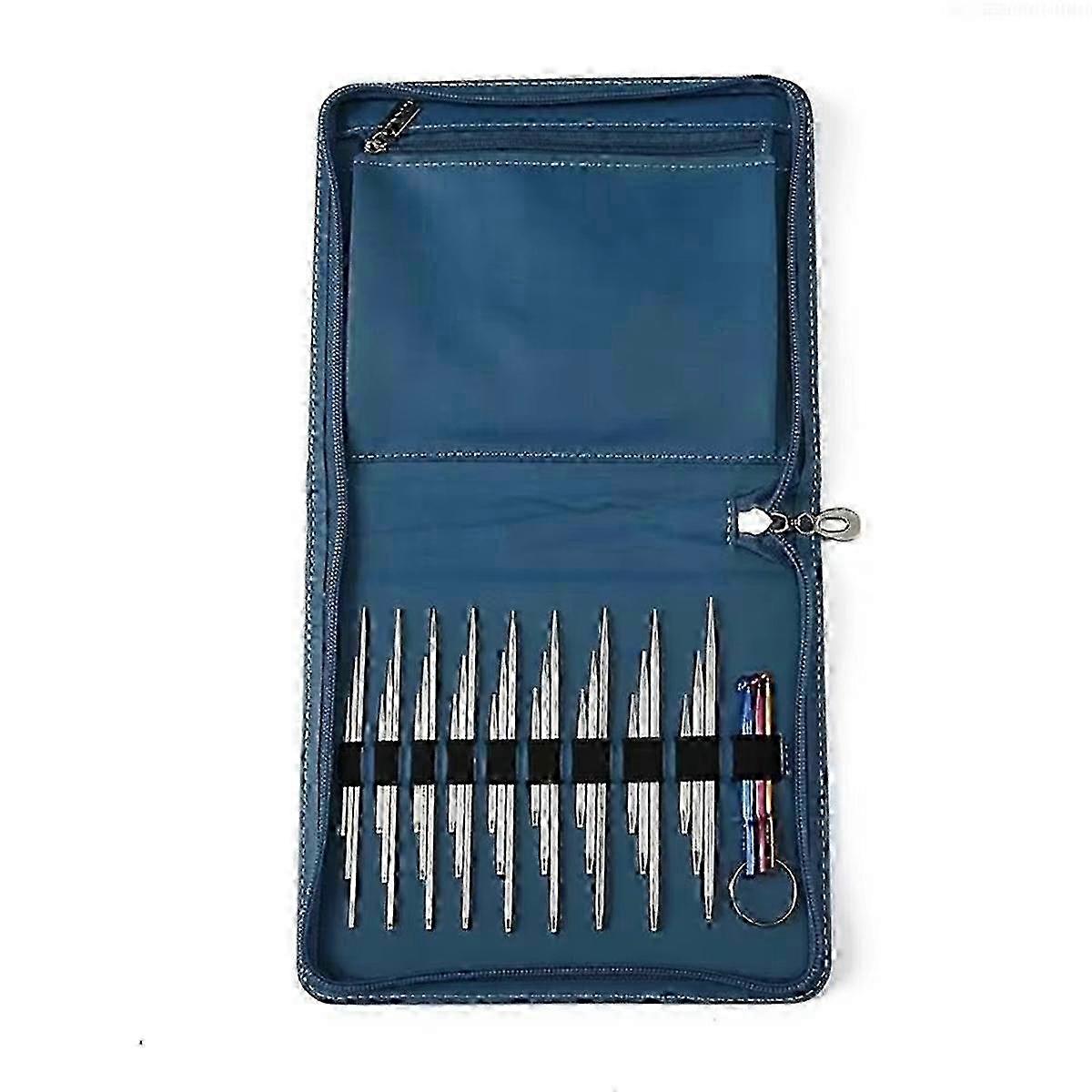Stainless Interchangeable Knitting Needle for Crafting Multifunctional Knitting Needle Tool Set for