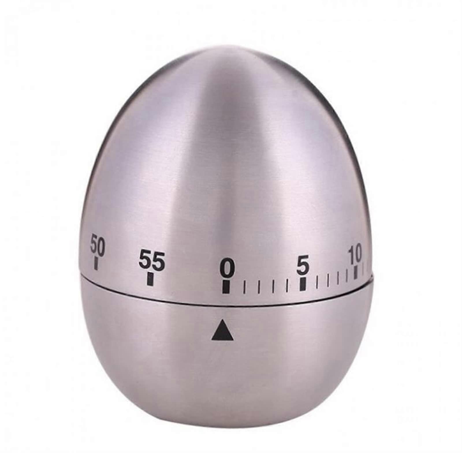 10pcs Stainless Steel Kitchen Timer 60Minute Mechanical Cooking Countdown Egg Alarm