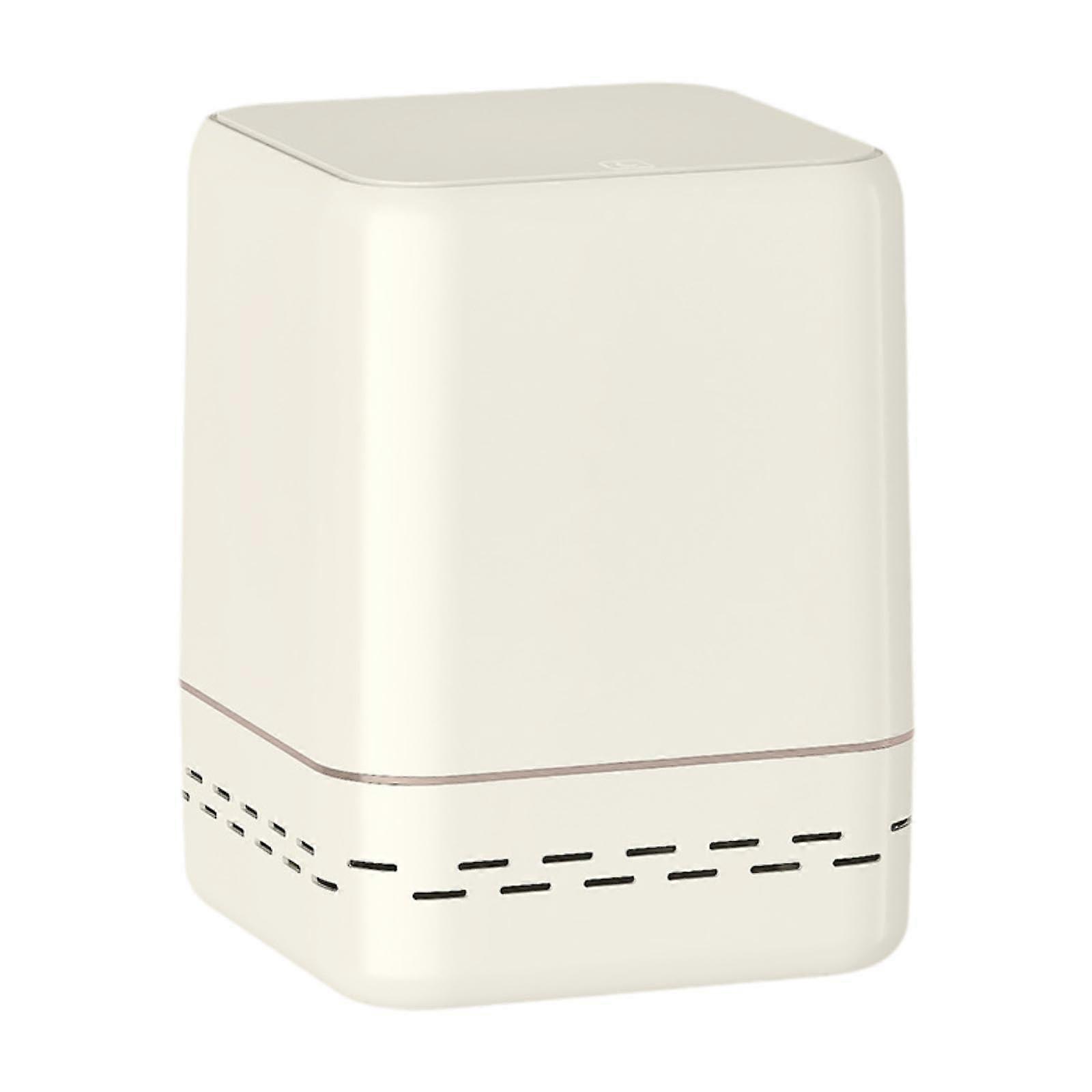 Trash Can with Lid, Large Capacity Odor Control Garbage Bin for Kitchen, Bathroom, Office, Beige