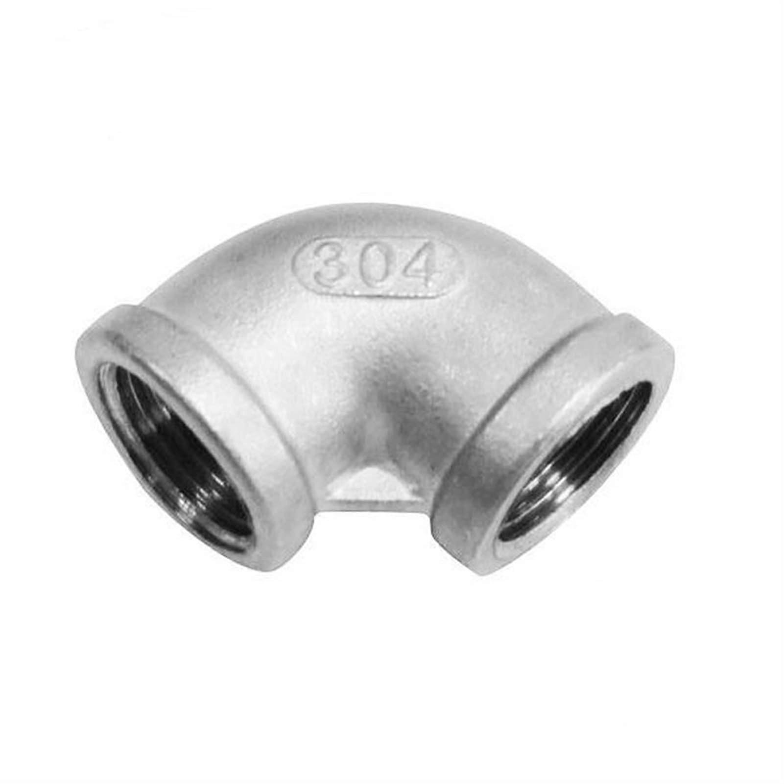 1.5 Inch 90 Degree Stainless Steel Elbow SS304 Female Threaded Pipe Fitting Rust Resistant